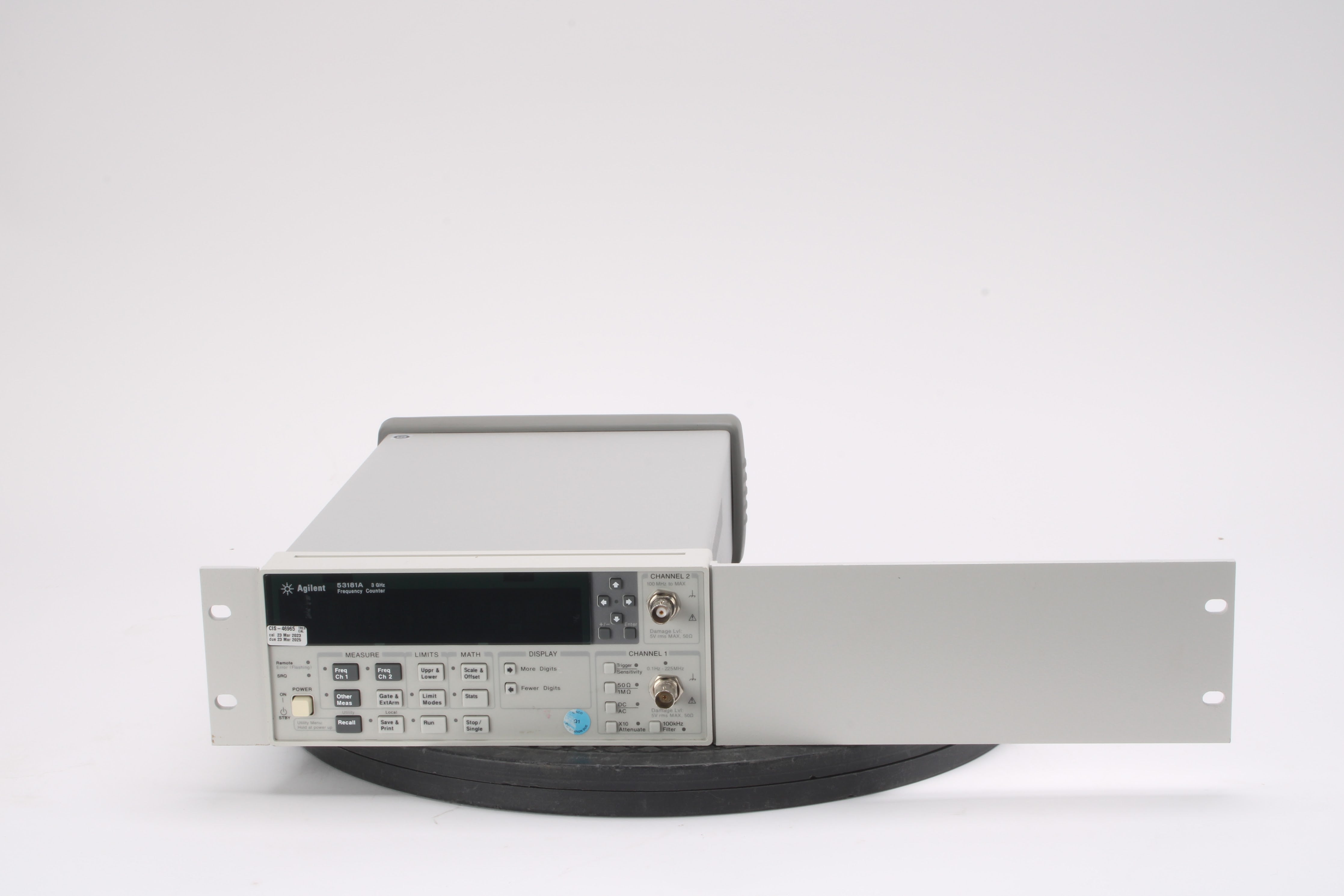 Hp 53181A Frequency Counter 0.1Hz-3GHz With Rack Kit and Option: 010 ...