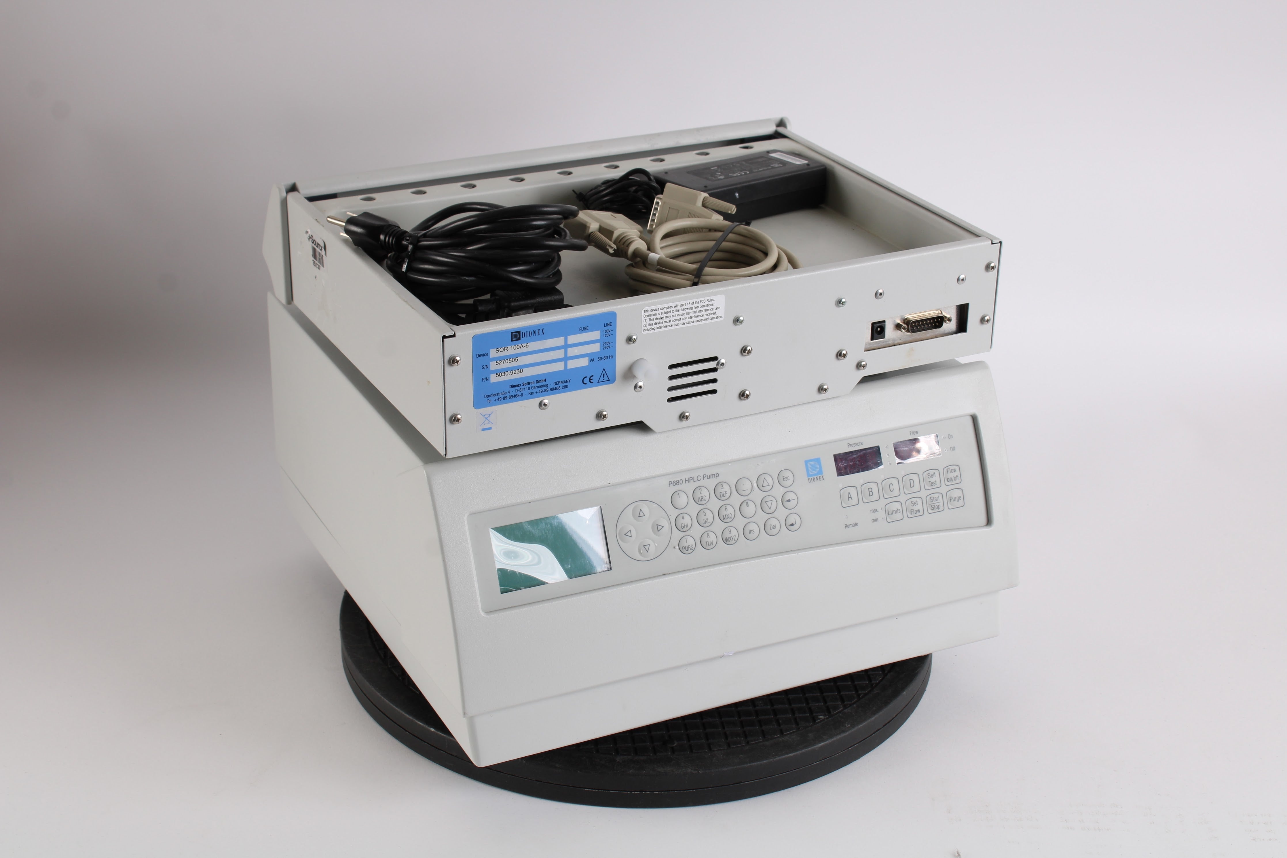 Sor Rack Dionex P 680A DGP-6, P680 HPLC Pump W/ SOR-100A-6 Solvent Rack 5030.00 ...