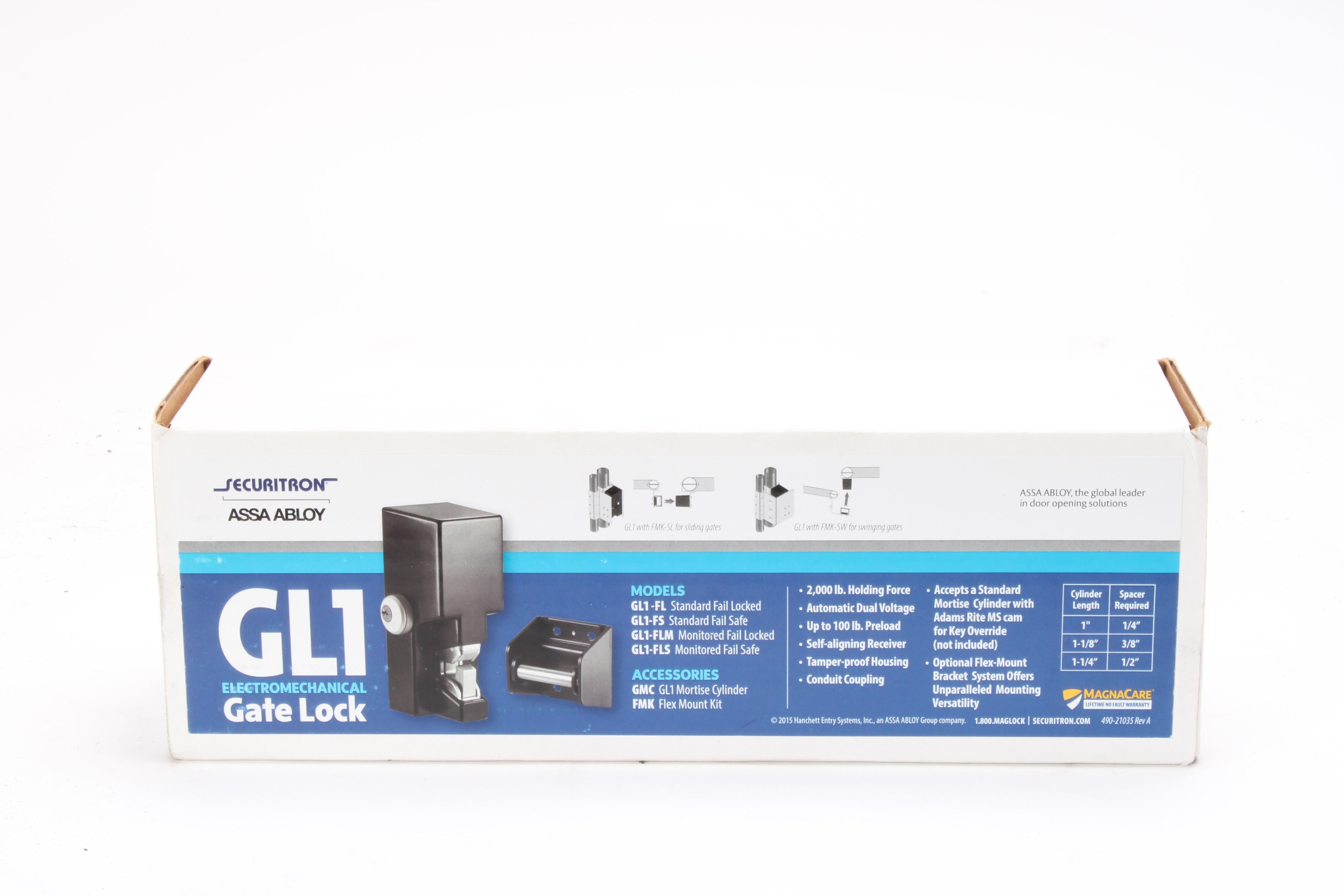 Gl1 Lock Securitron GL1-FL 2000 LB Gatelock 12/24 VDC Fail Locked - NEW – NTC Tech