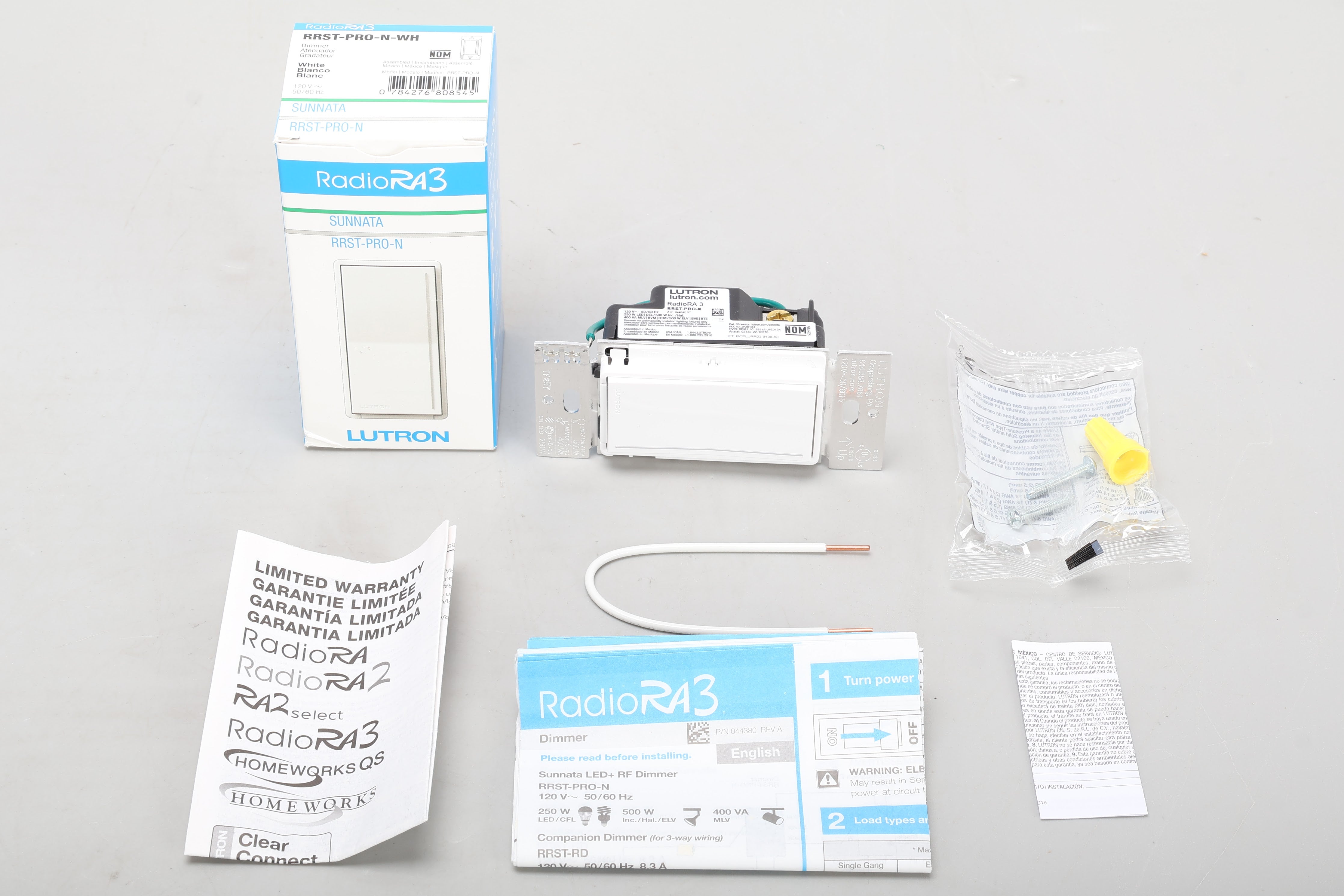Lutron RRST-PRO-N-WH RadioRA3 Dimmer 784276808545 - New Open Box – NTC Tech