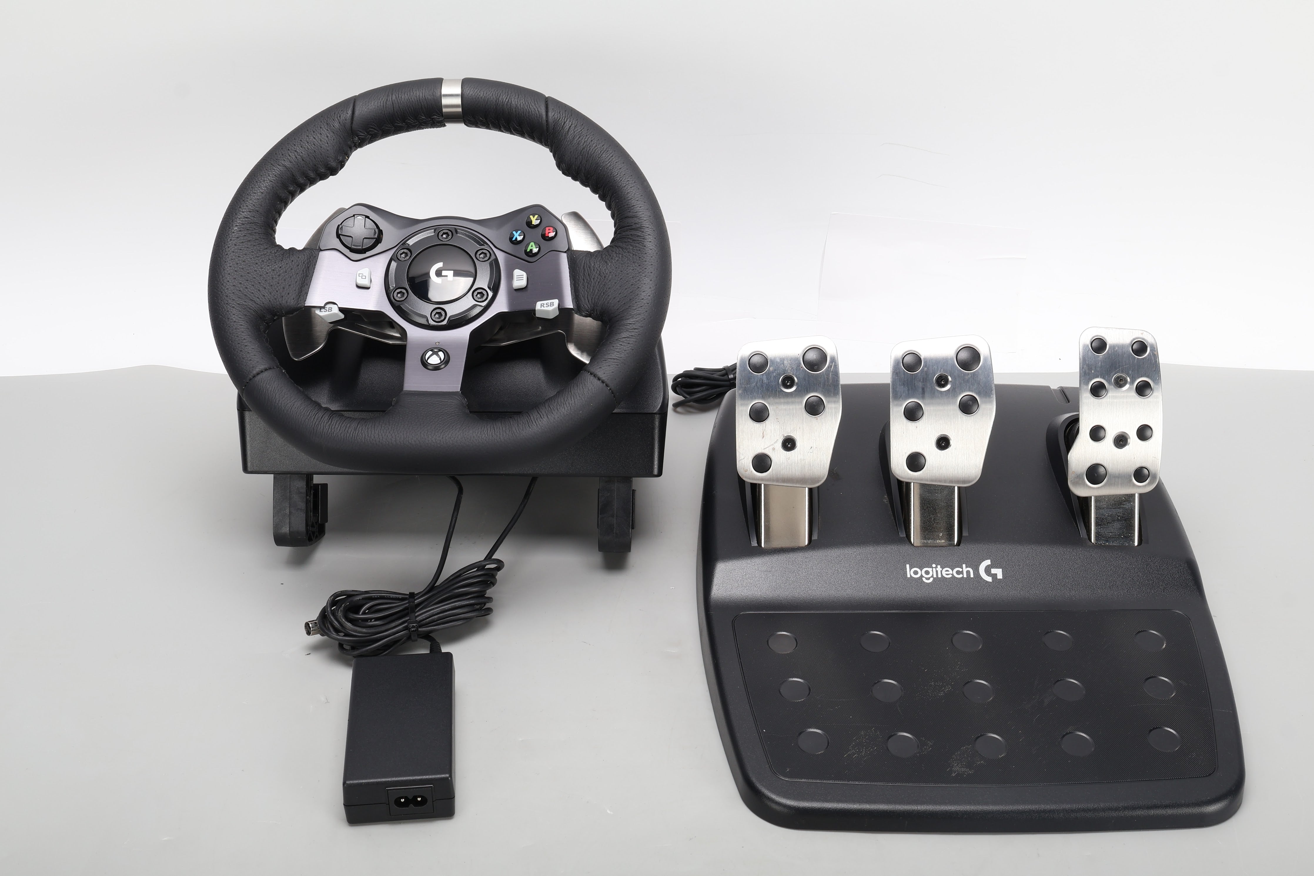 Logitech W-U0004 G920 Driving Force Racing Wheel W/ Pedals & Power Sup ...