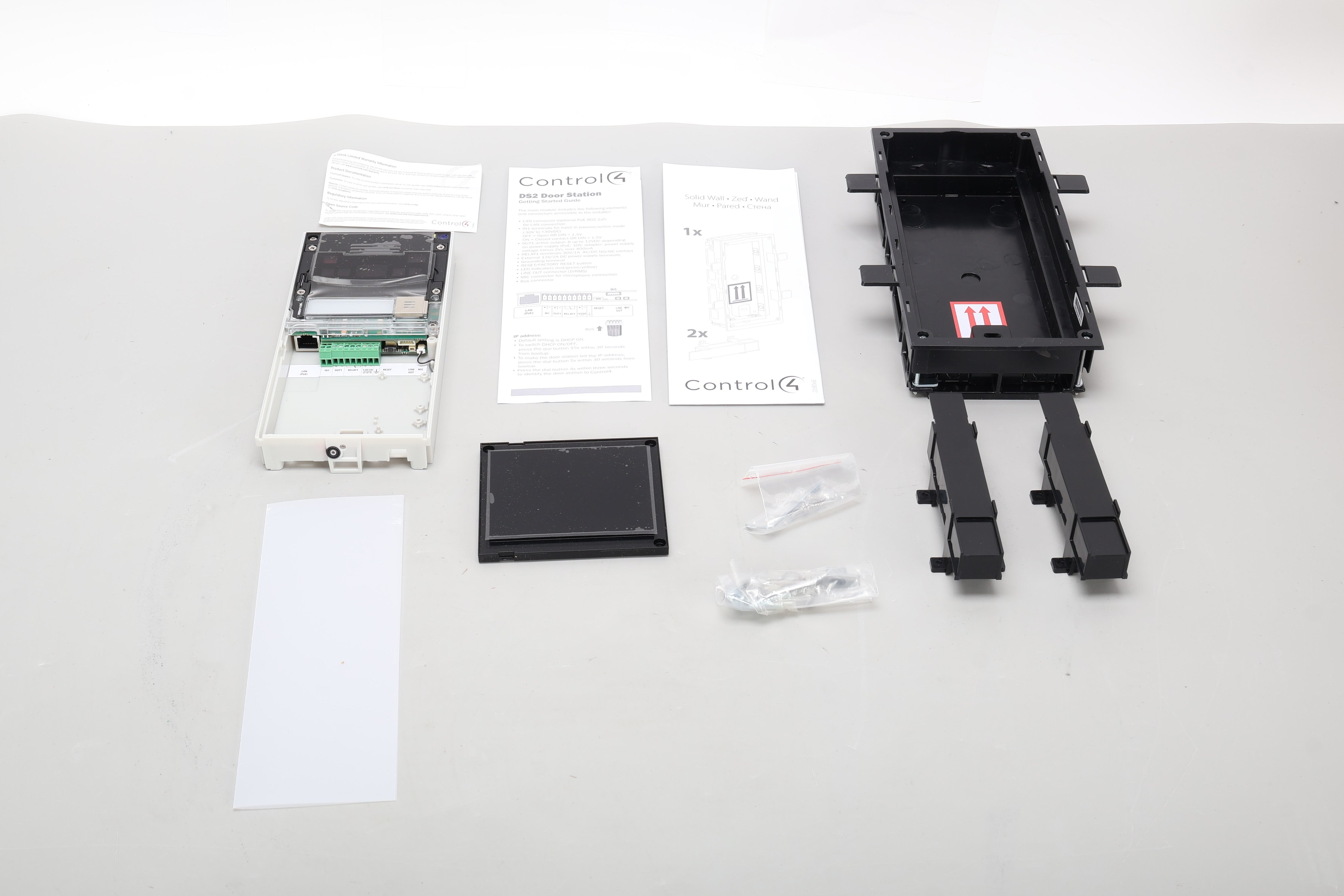 Control4 Ds2 Installation Guide Control4 C4-DS2FM-VB DS2 Door Station Kit 9155101CV-C4F - Missing Face ...