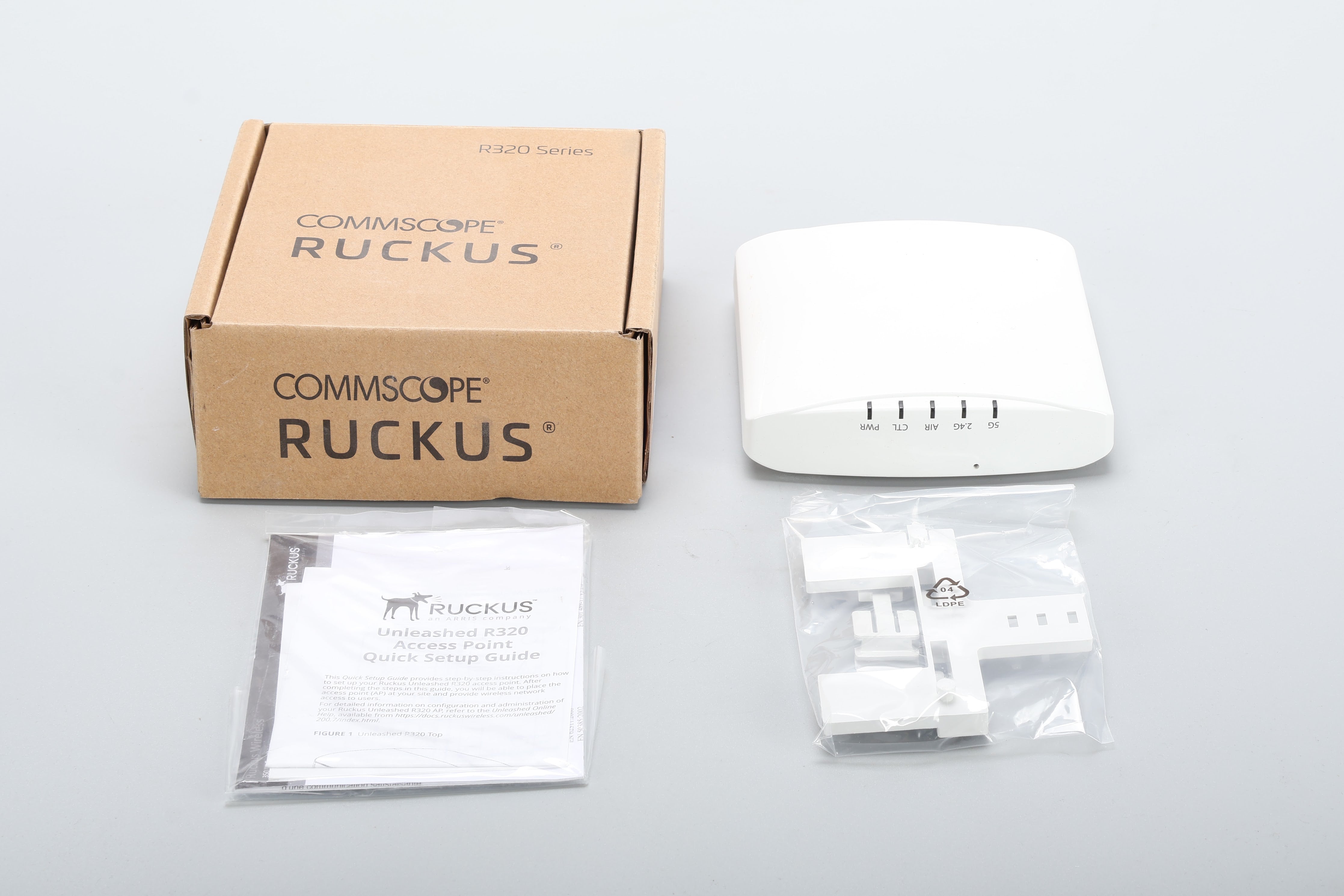 Commscope Ruckusr320 Ruckus R320 Unleashed Indoor Wireless Access Point With Accessories ...
