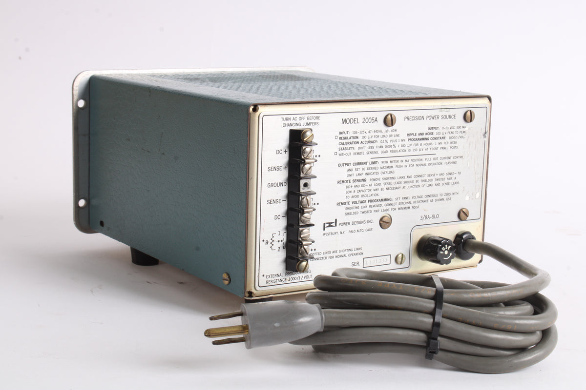 Power Design 2005A Precision Power Source 0-20VDC - Fair Condition ...