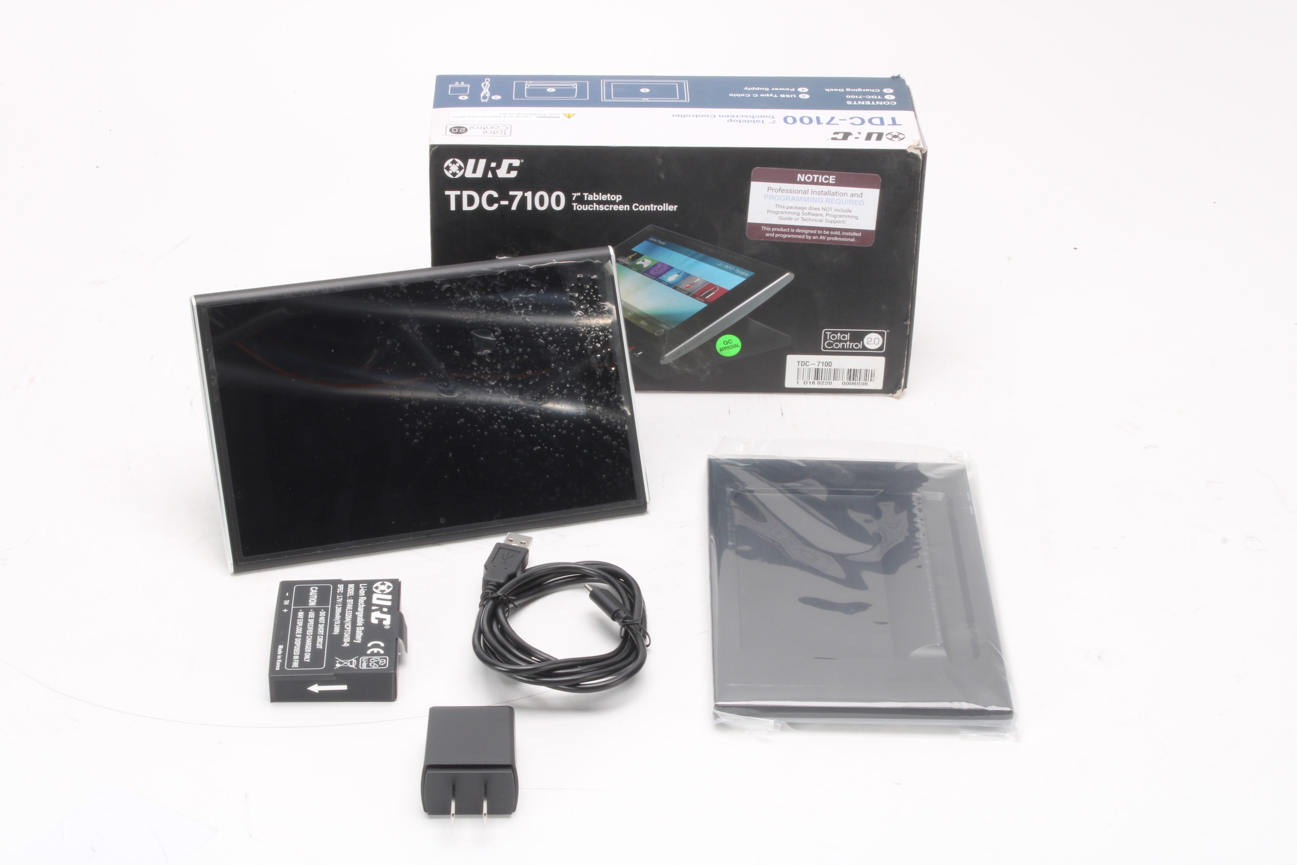 URC TDC-7100 Total Control 7" Tabletop Touch Screen Controller With Ac ...