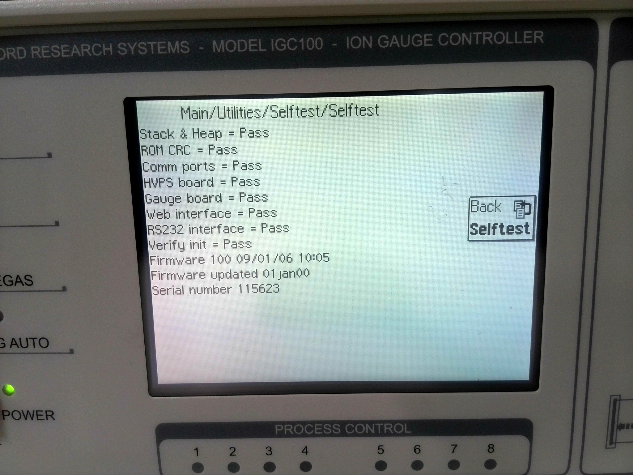 Stanford Research Systems SRS IGC100 Ion Gauge Controller – NTC Tech