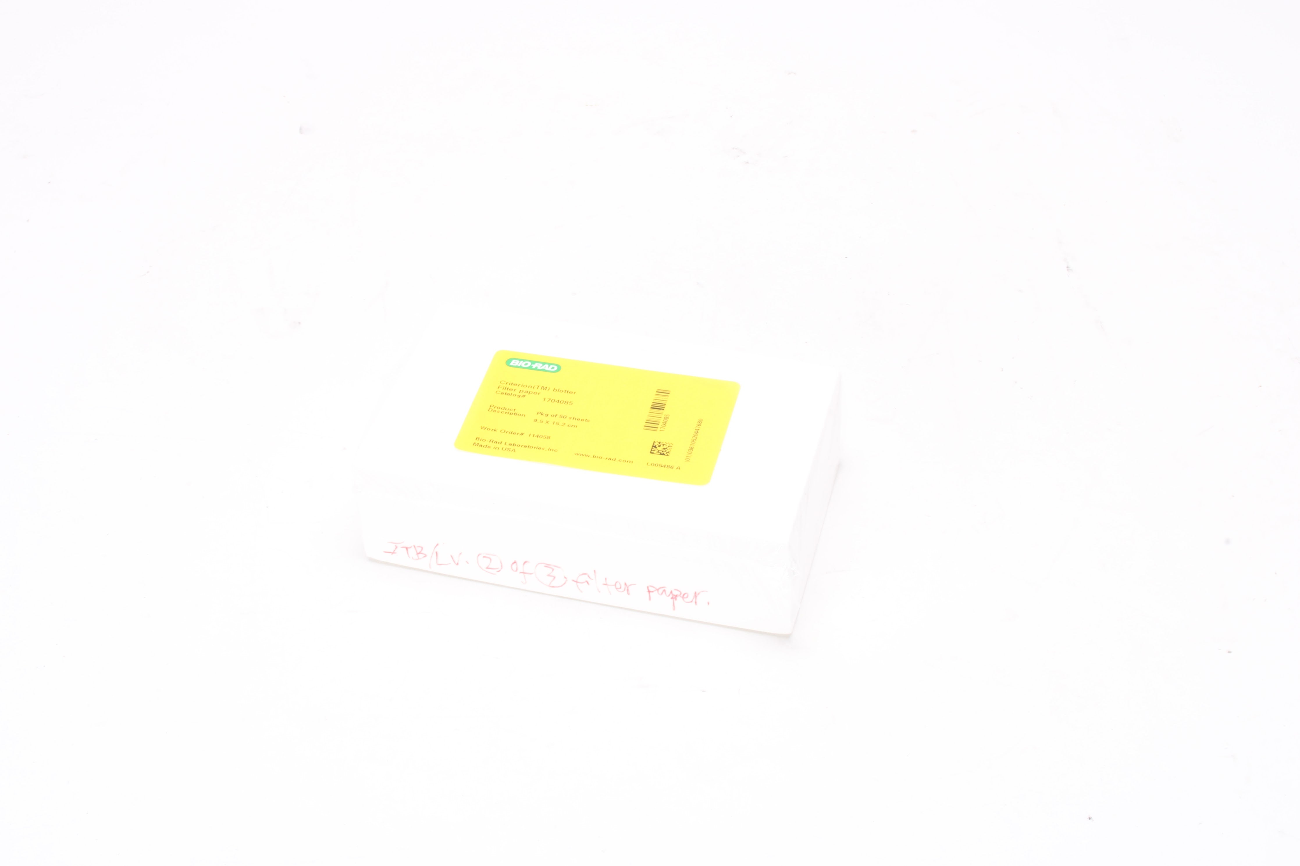 Bio-Rad 1704085 Thick Blot Filter Paper Precut, 9.5 x 15.2 cm for (50 ...