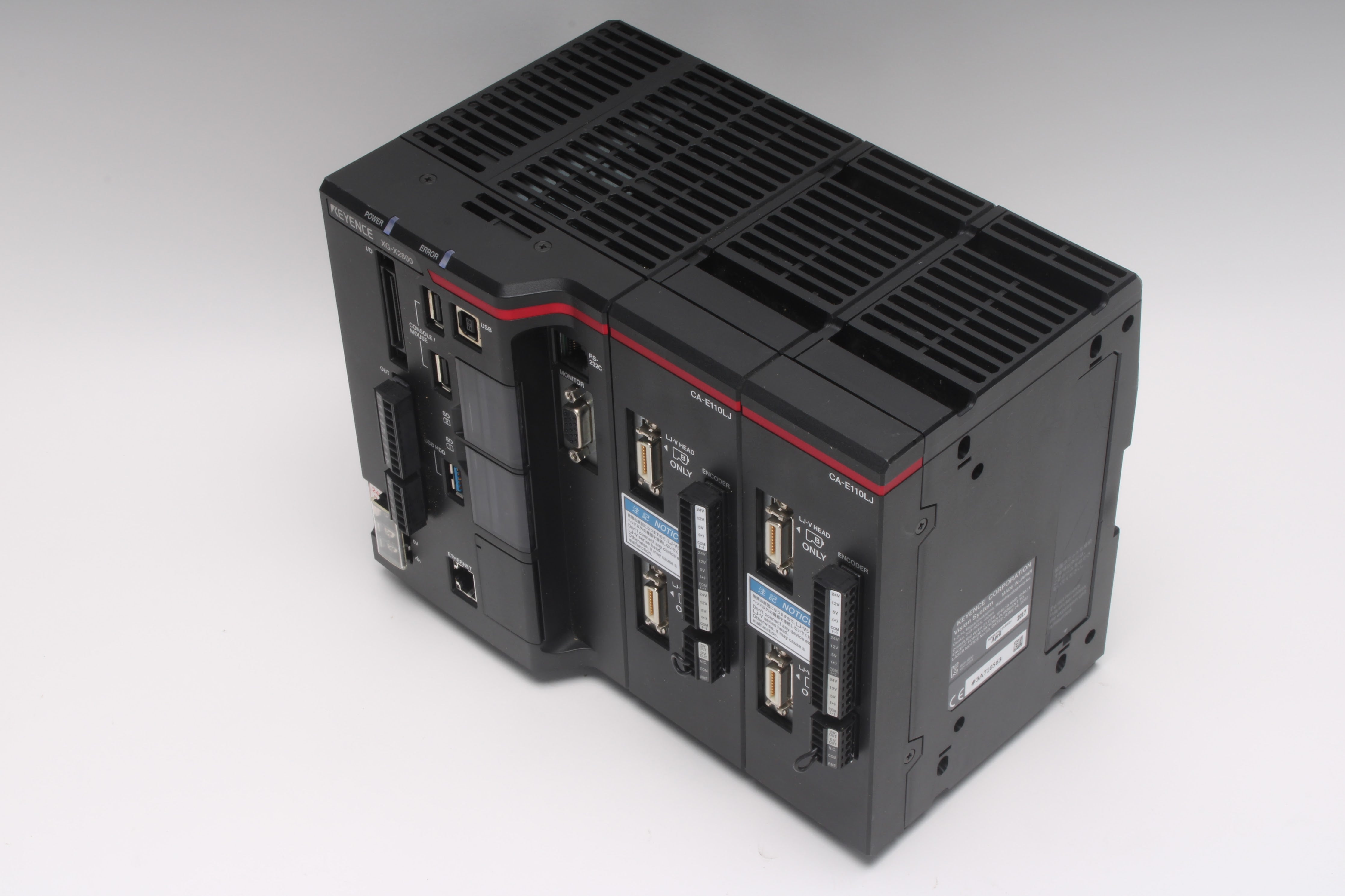 Keyence XG-X2800 Controller With 2x CA-E110LJ Input Unit and 2x LJ