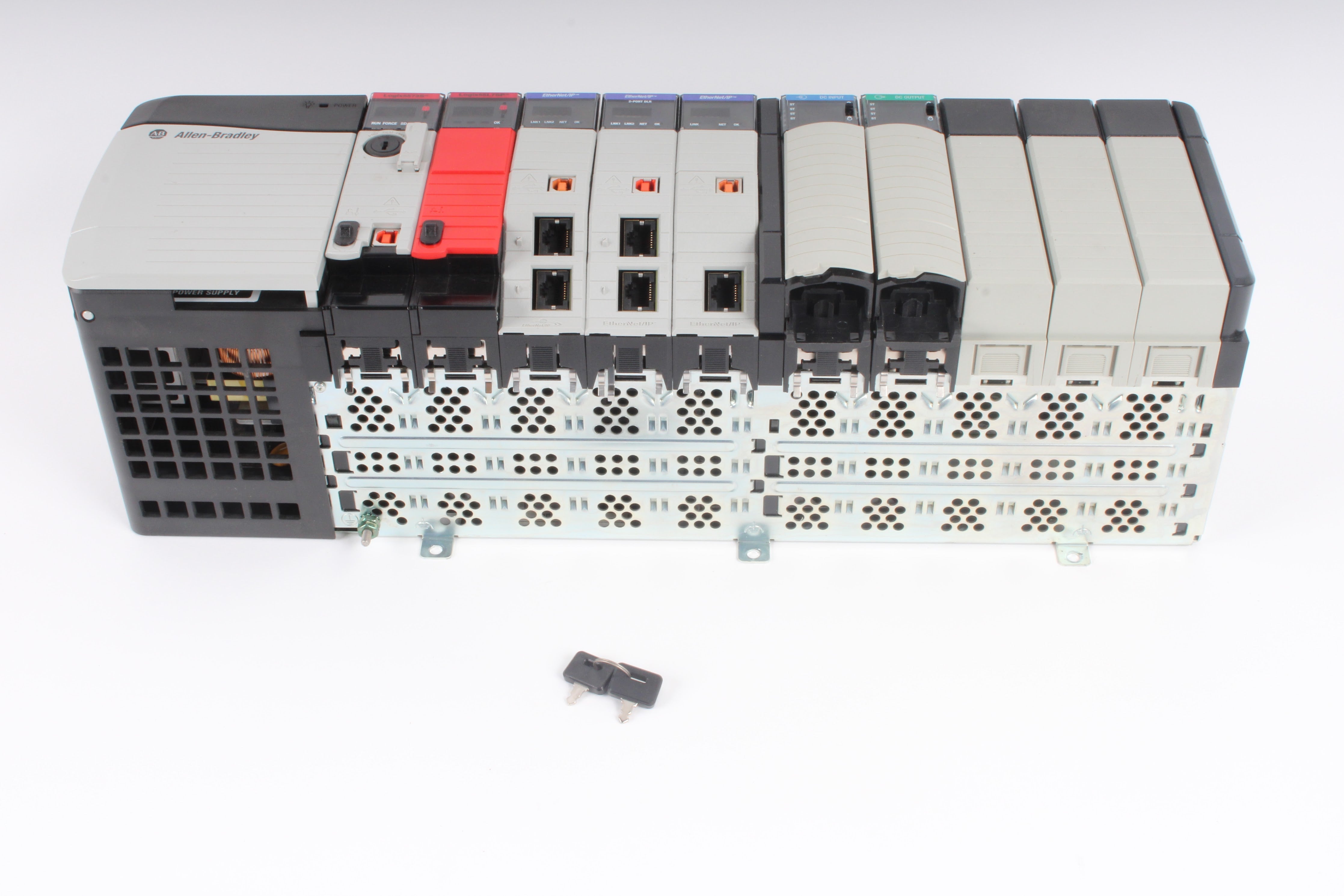 Controllogix Removable Module Allen Bradley 1756-PA75 ControlLogix AC Power Supply With 7x Modules E ...