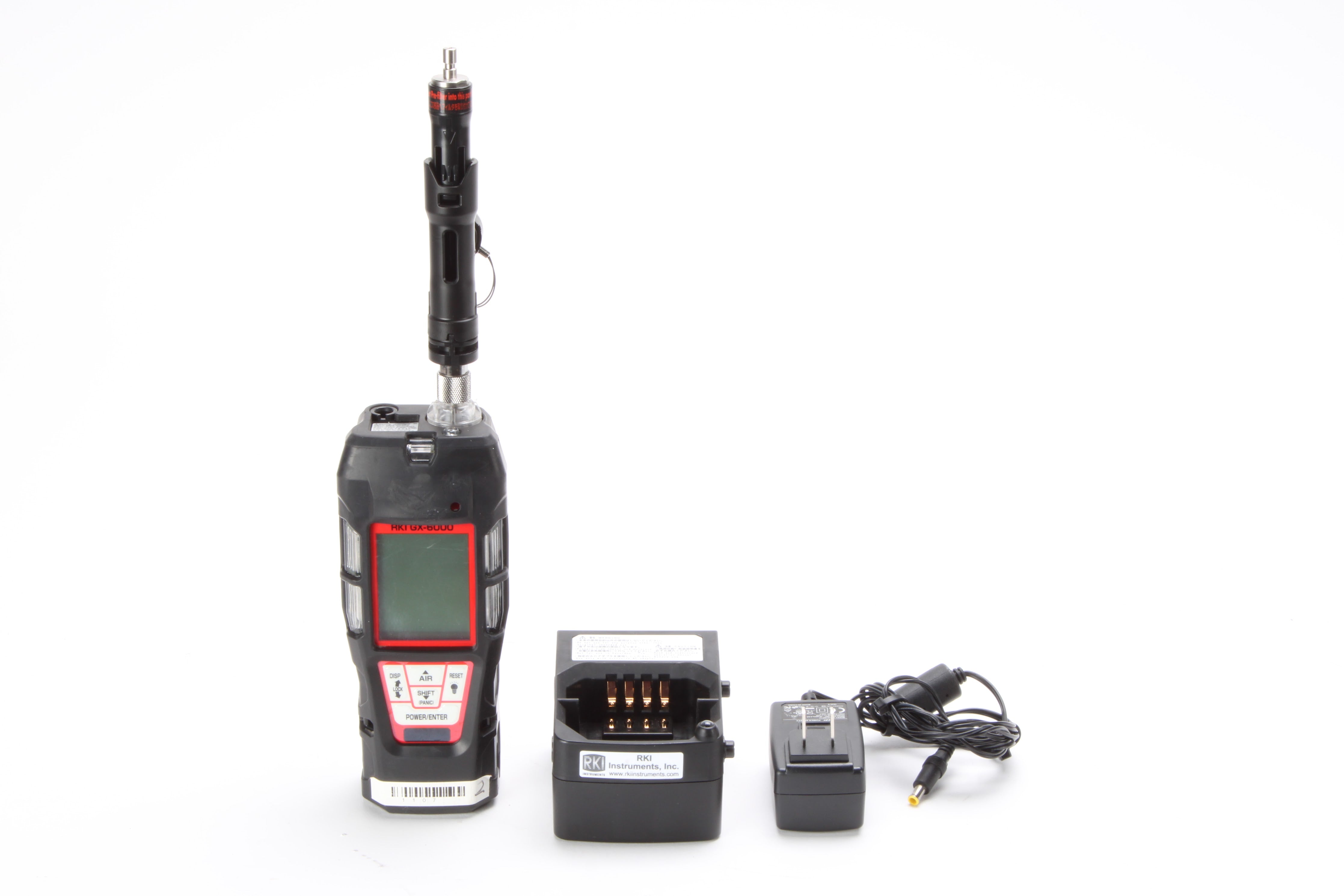 RKI Instruments GX-6000 Gas Monitor AM1110000L With Power Supply and A ...