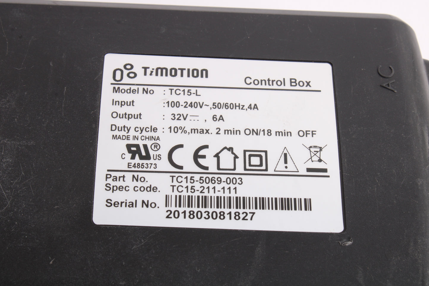 TiMotion Choice TC15-L Electric Actuator Control Box TC15-5069-003 ...