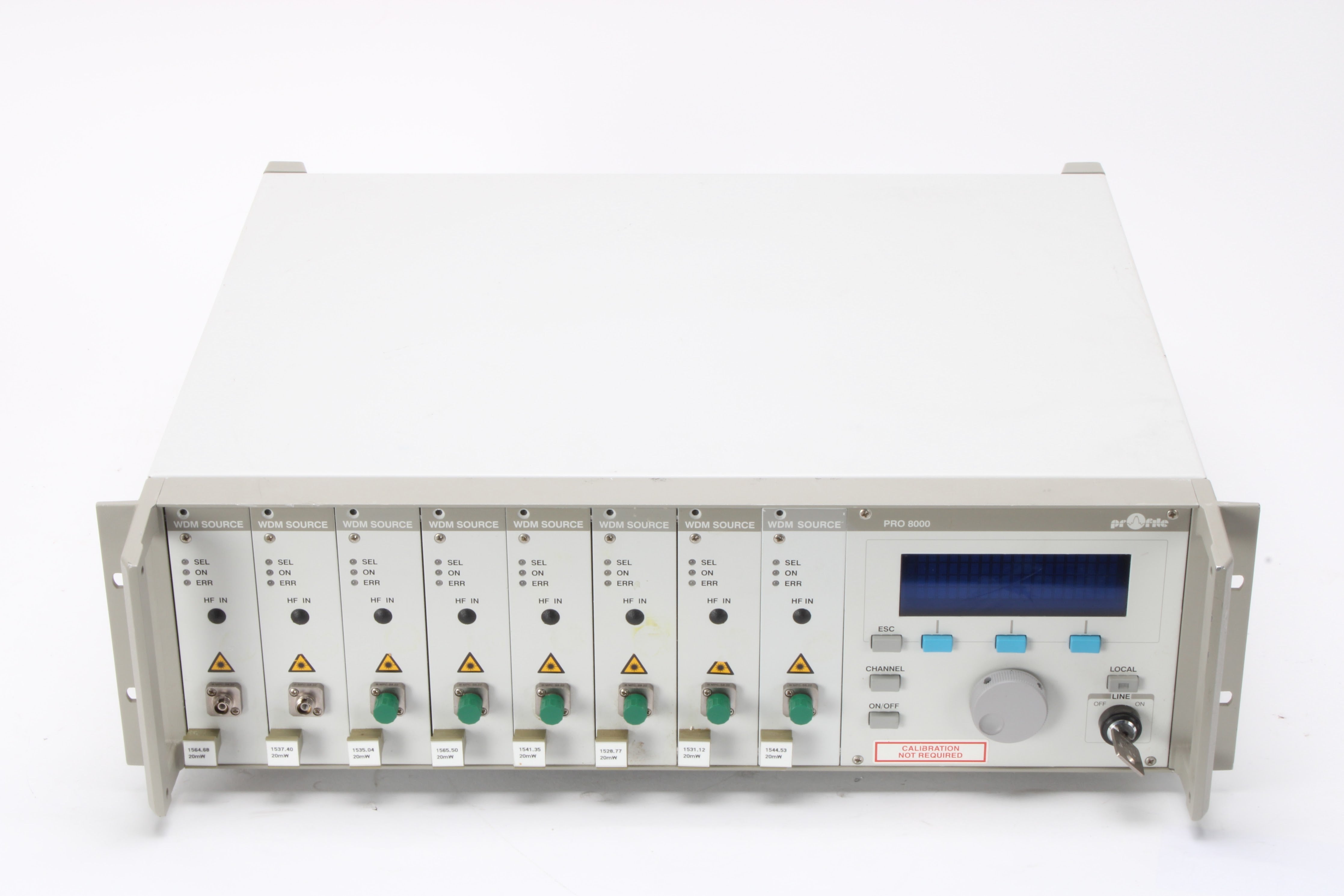 Profile PRO 8000 8-Slot Mainframe Chassis With 8x WDM Source Modules a ...