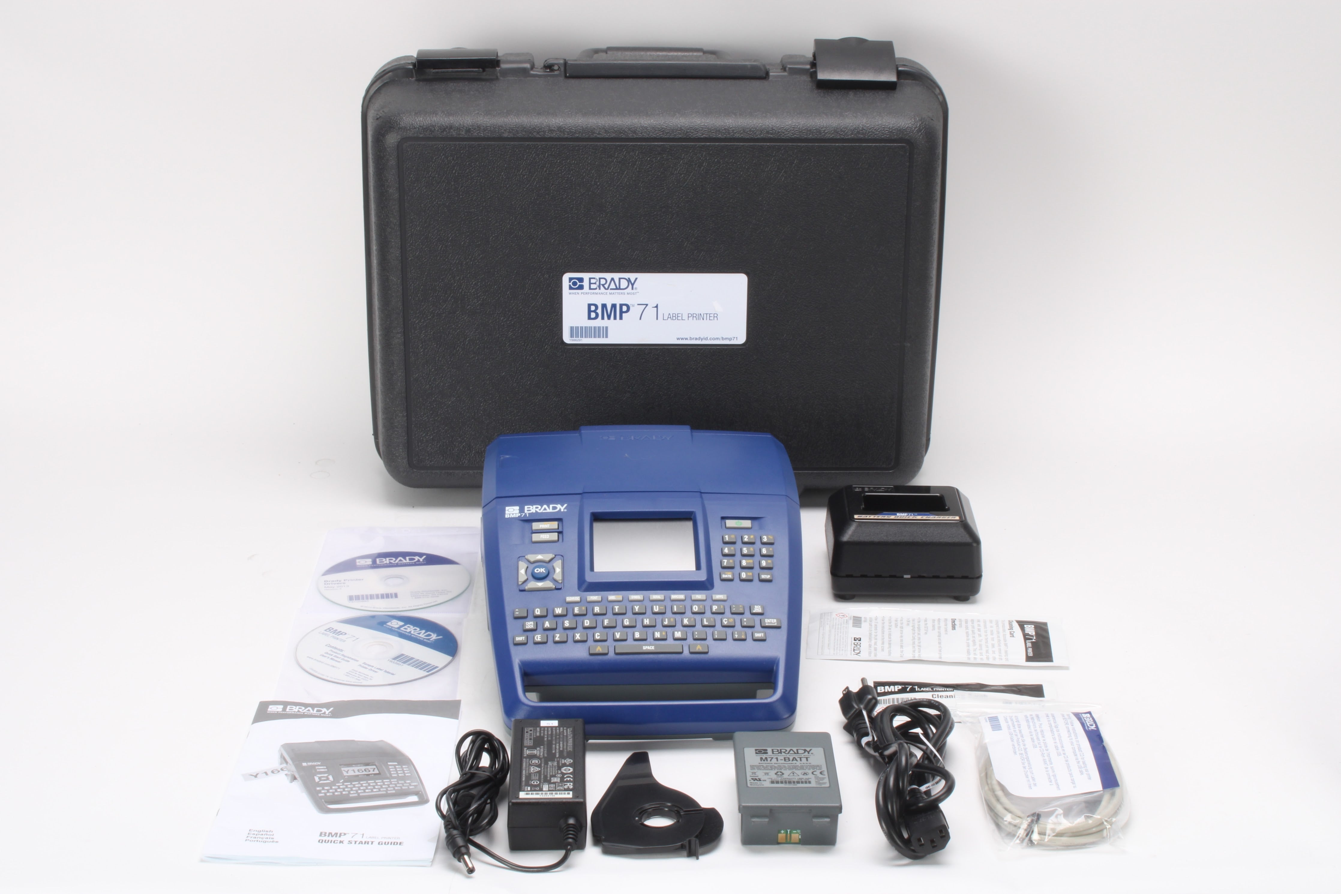Project Bmp71 Brady BMP71 Label Printer With Power Supply and Accessories – NTC Tech