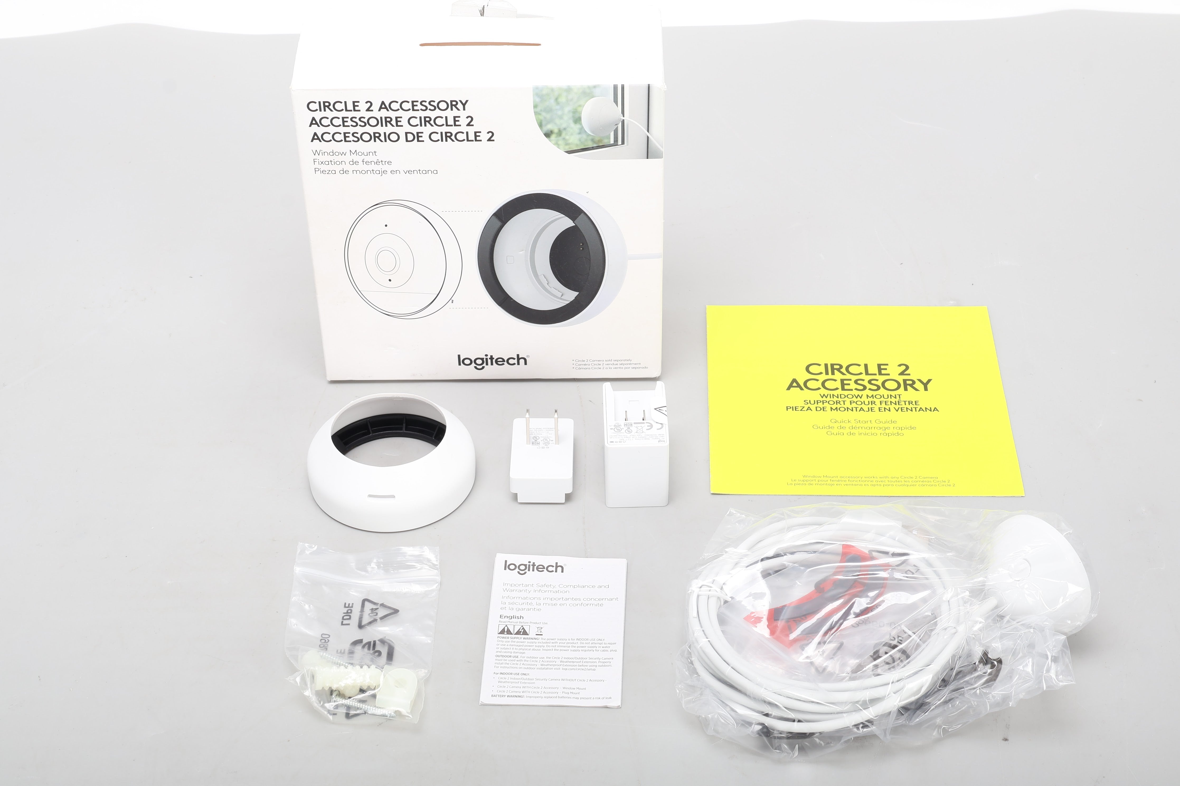 Logitech Windows Kit Logitech B0719LZT64 Circle 2 Window Mount With Original Box and Access ...