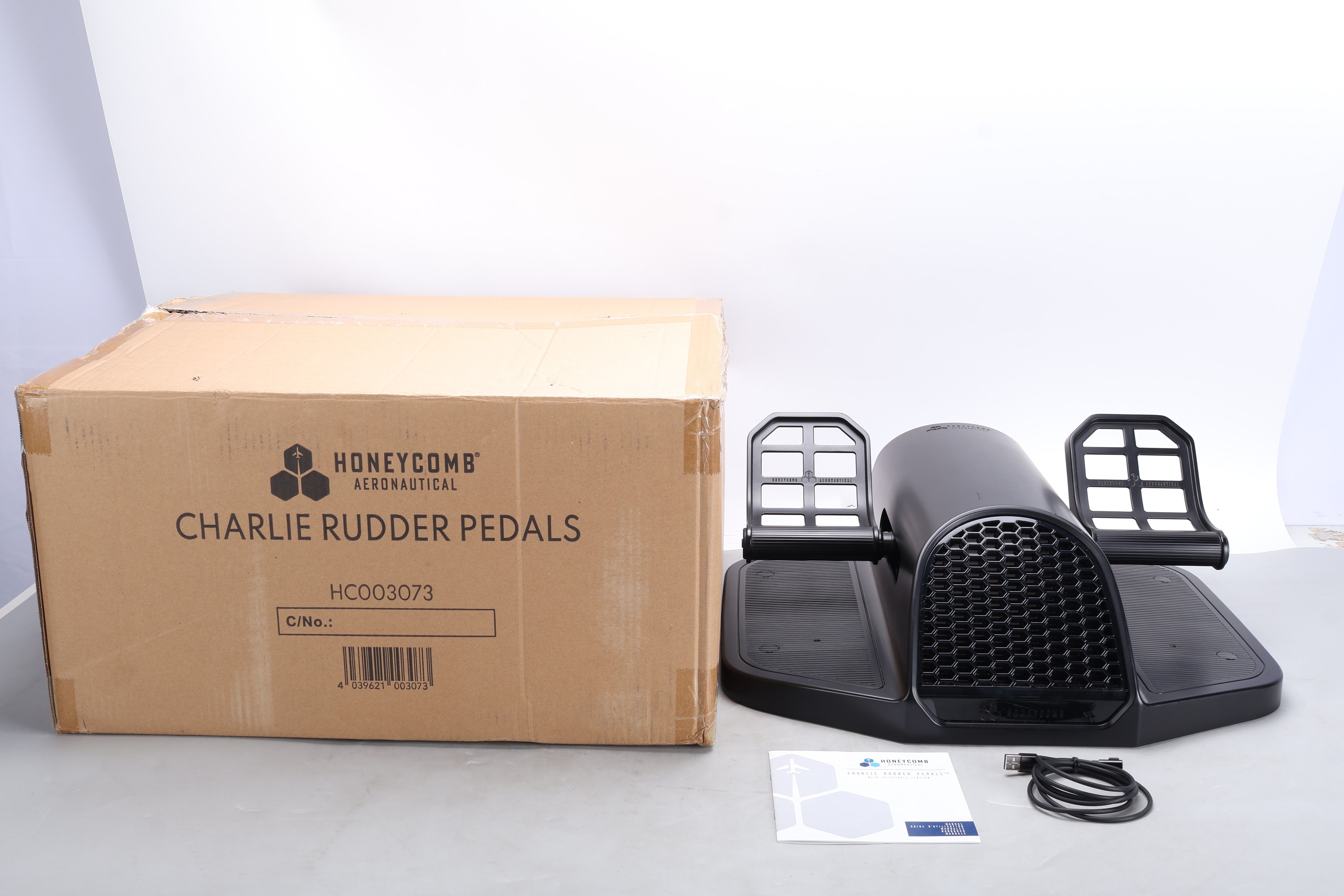 Honeycomb Charlie Rudder Pedals W/ Adjustable Tension, User Manual, Or ...