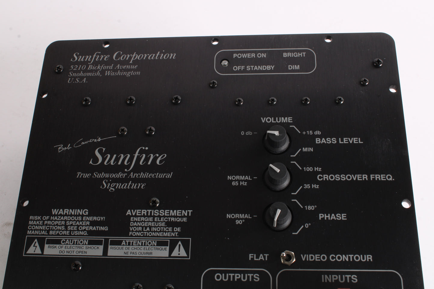 Sunfire True Subwoofer Architectural Signature Amp Module - AS IS Part ...