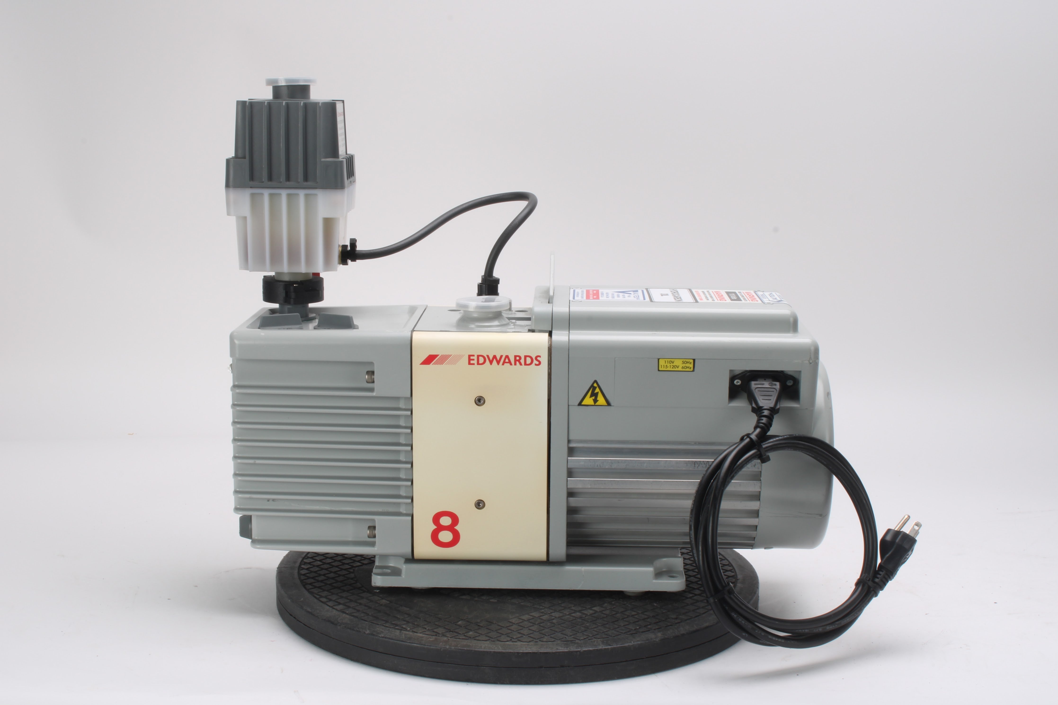 Edwards RV8 Rotary Vane Vacuum Pump With EMF10 Oil Mist Filter – NTC Tech