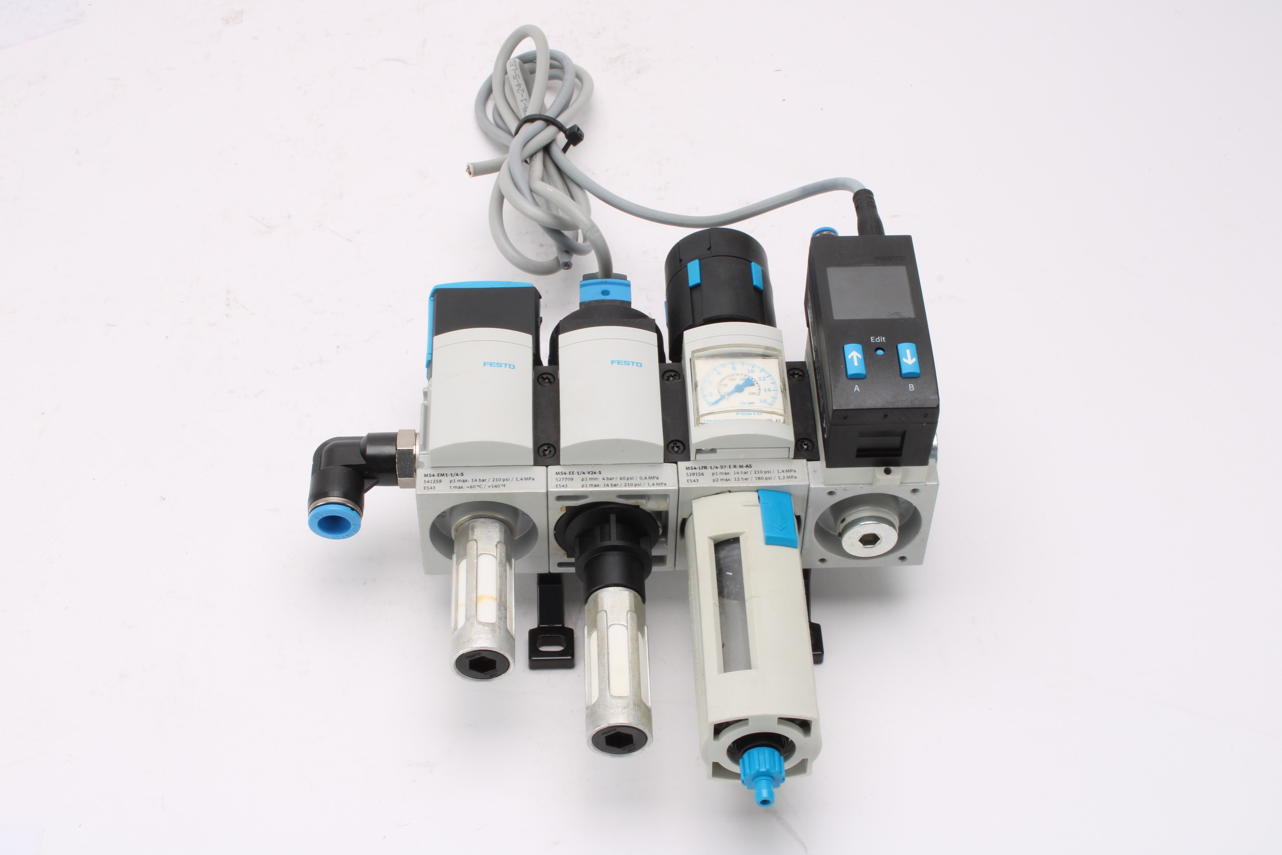 Festo MS4-EM1-1/4/S, MS4-EE-1/4-V24-S, MS4-LFR-1/4-D7-E-R-M-AS, MS4-FR ...