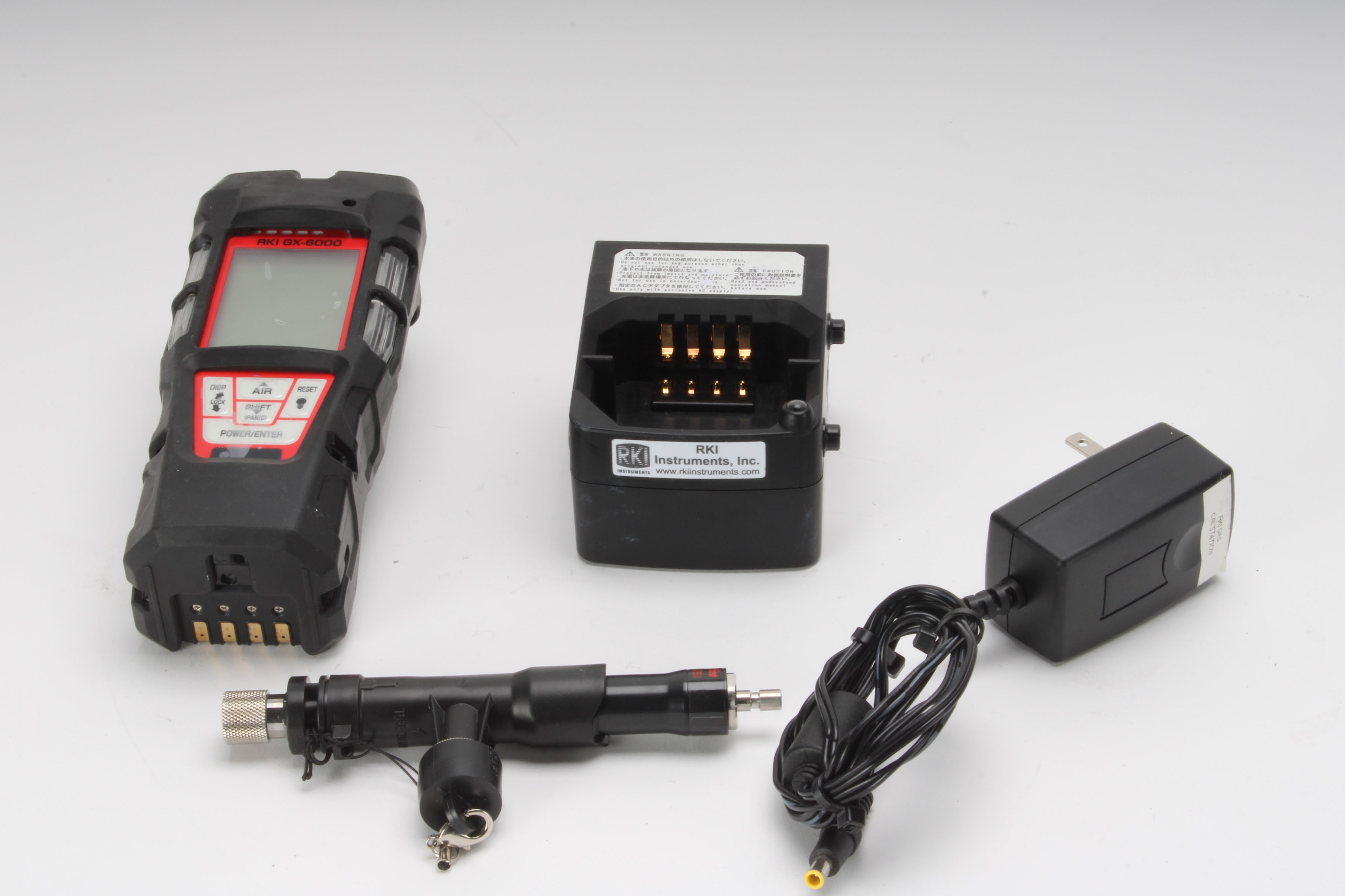 RKI Instruments GX-6000 Gas Monitor AM1110000L + Charging Base CH4 O2 ...