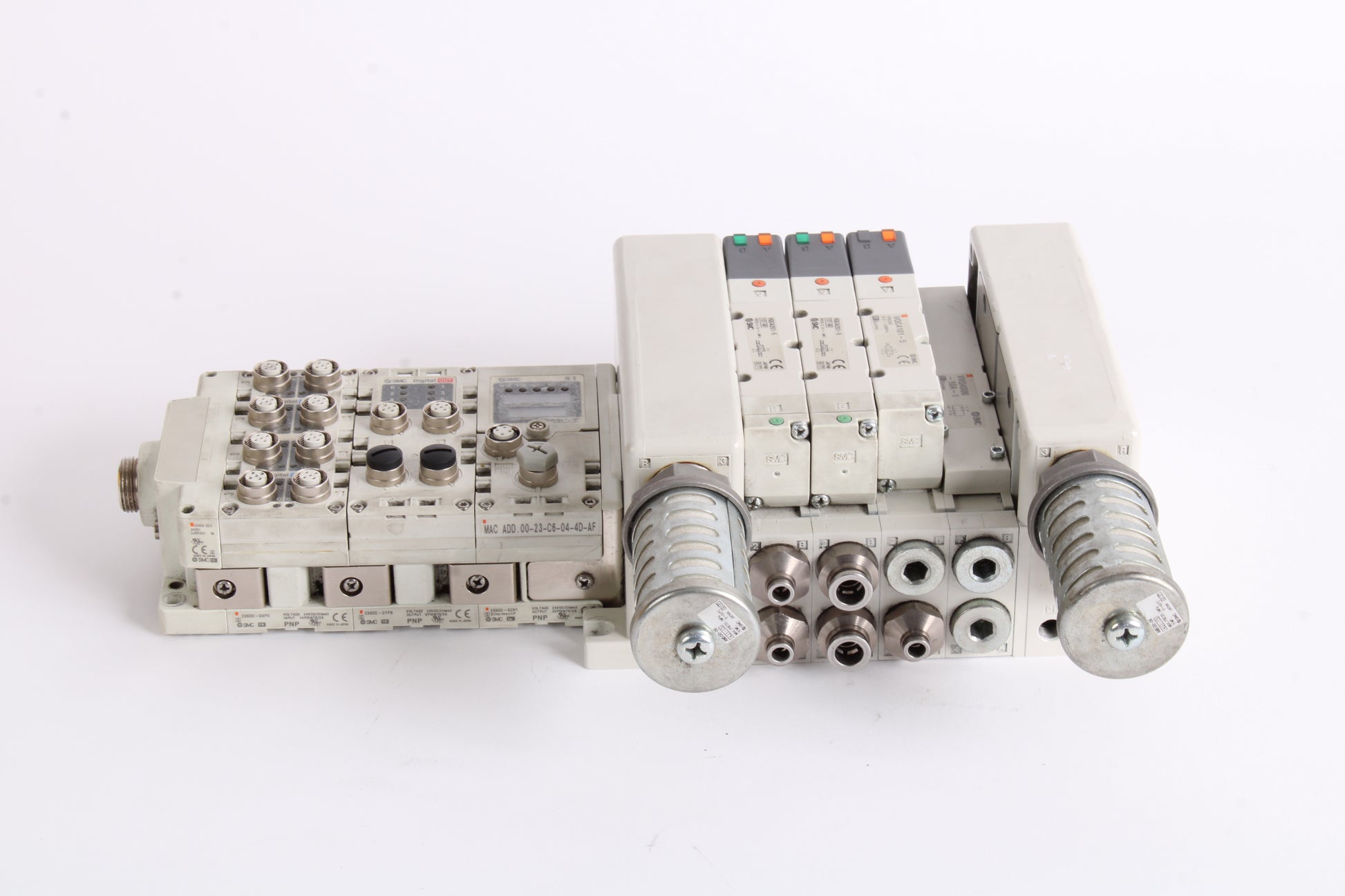 SMC EX600-SEN1 Serial Interface Unit + EX600-DYP8 + EX600-DXPD + 3x VV ...