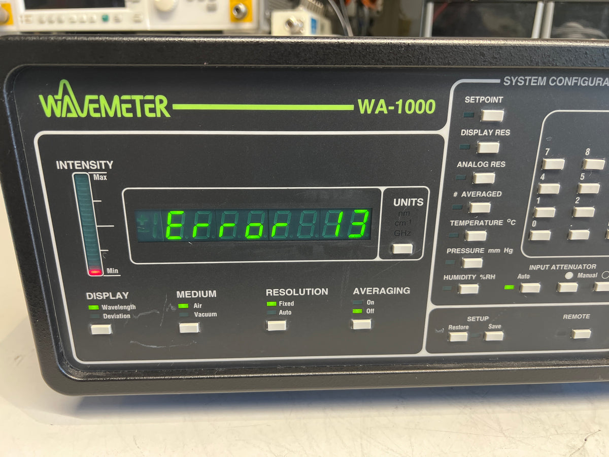 Burleigh WA-1000 Wavemeter Optical Wavelength Meter - AS IS – NTC Tech