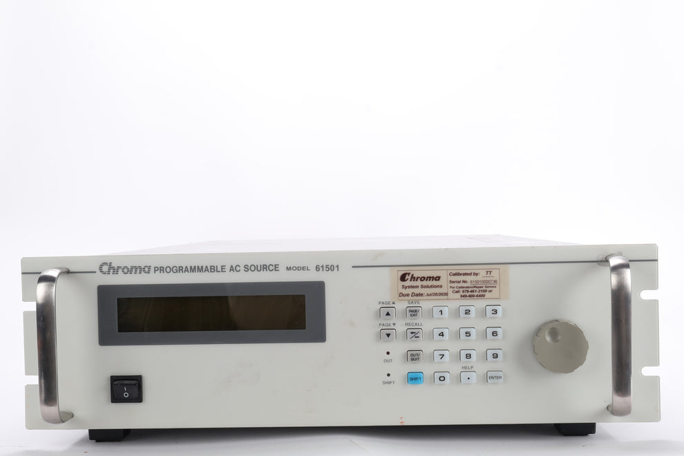 Chroma 61501 Programmable AC Power Source - Fair Condition – NTC Tech