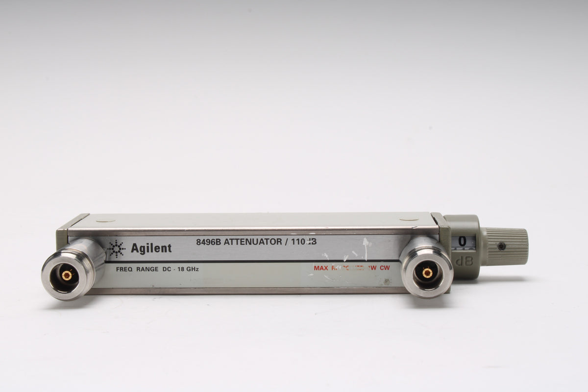 Agilent 8496B Manual Attenuator, 18GHz, 110dB, 10dB Steps W/ Option: 0 ...
