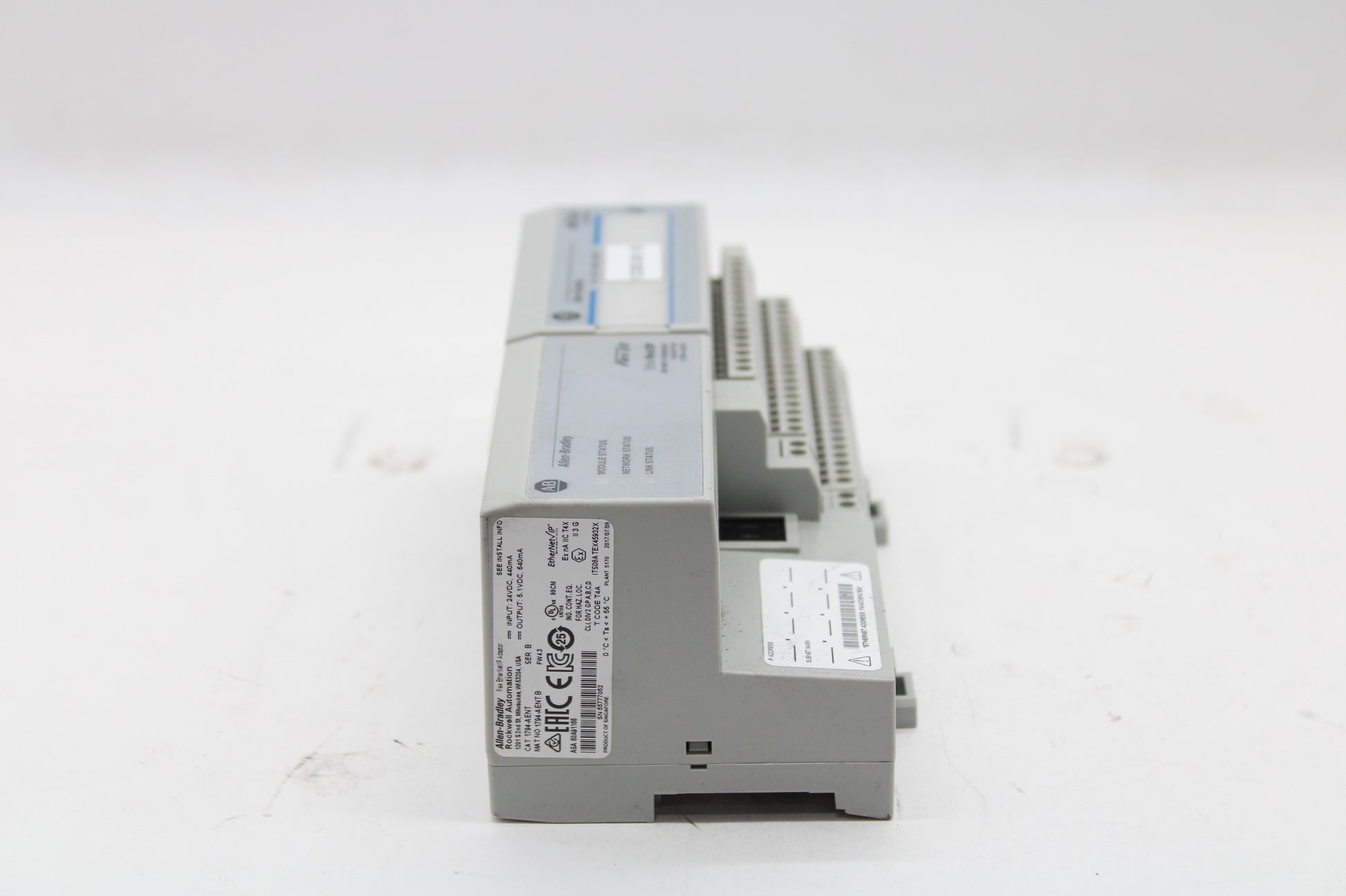 Allen Bradley 1794-AENT Flex EtherNet/IP Adaptor W/ 1794-IB16 16 Point ...