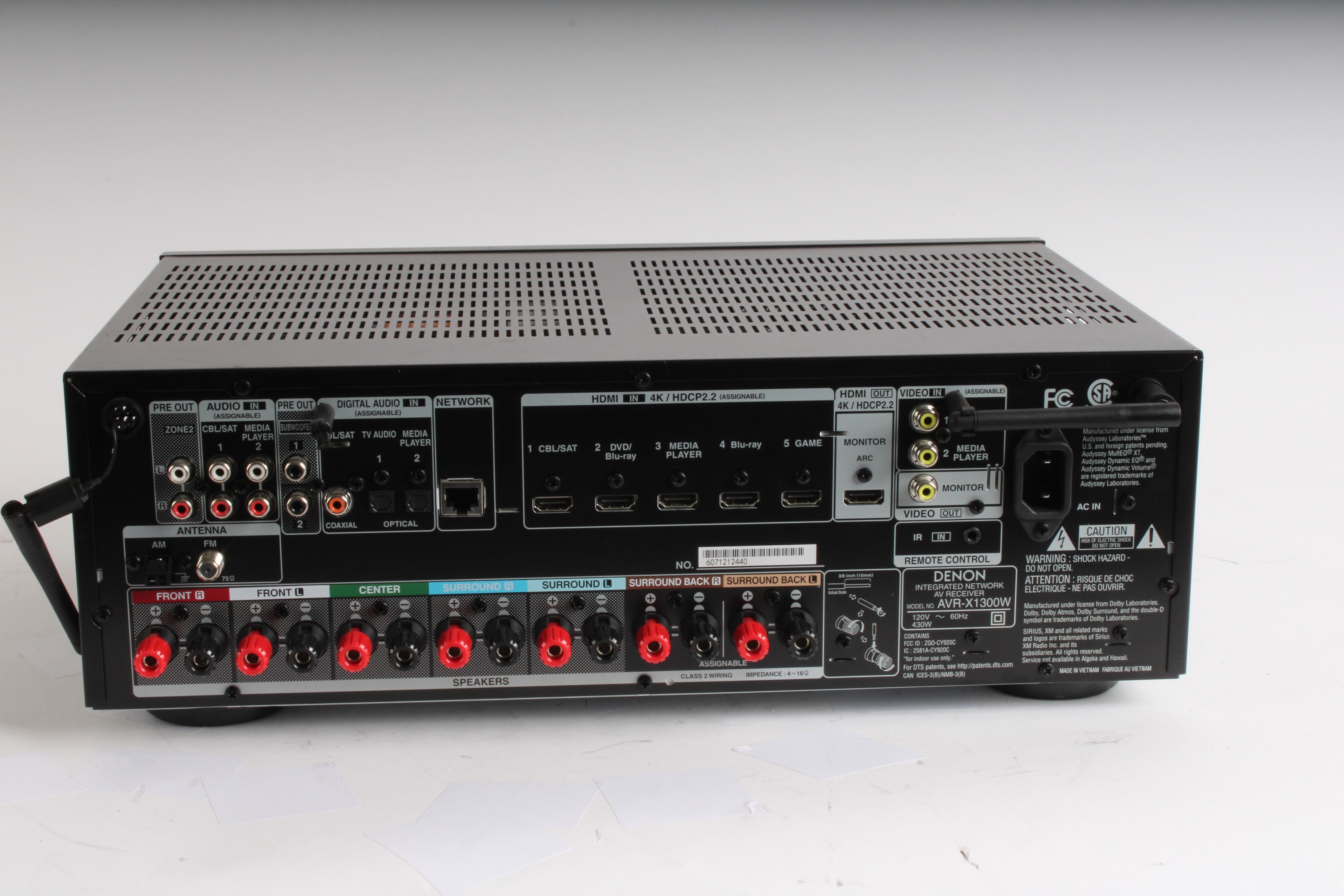 Denon AVR-X1300W 7.2-Channel Integrated Network AV Receiver – NTC Tech