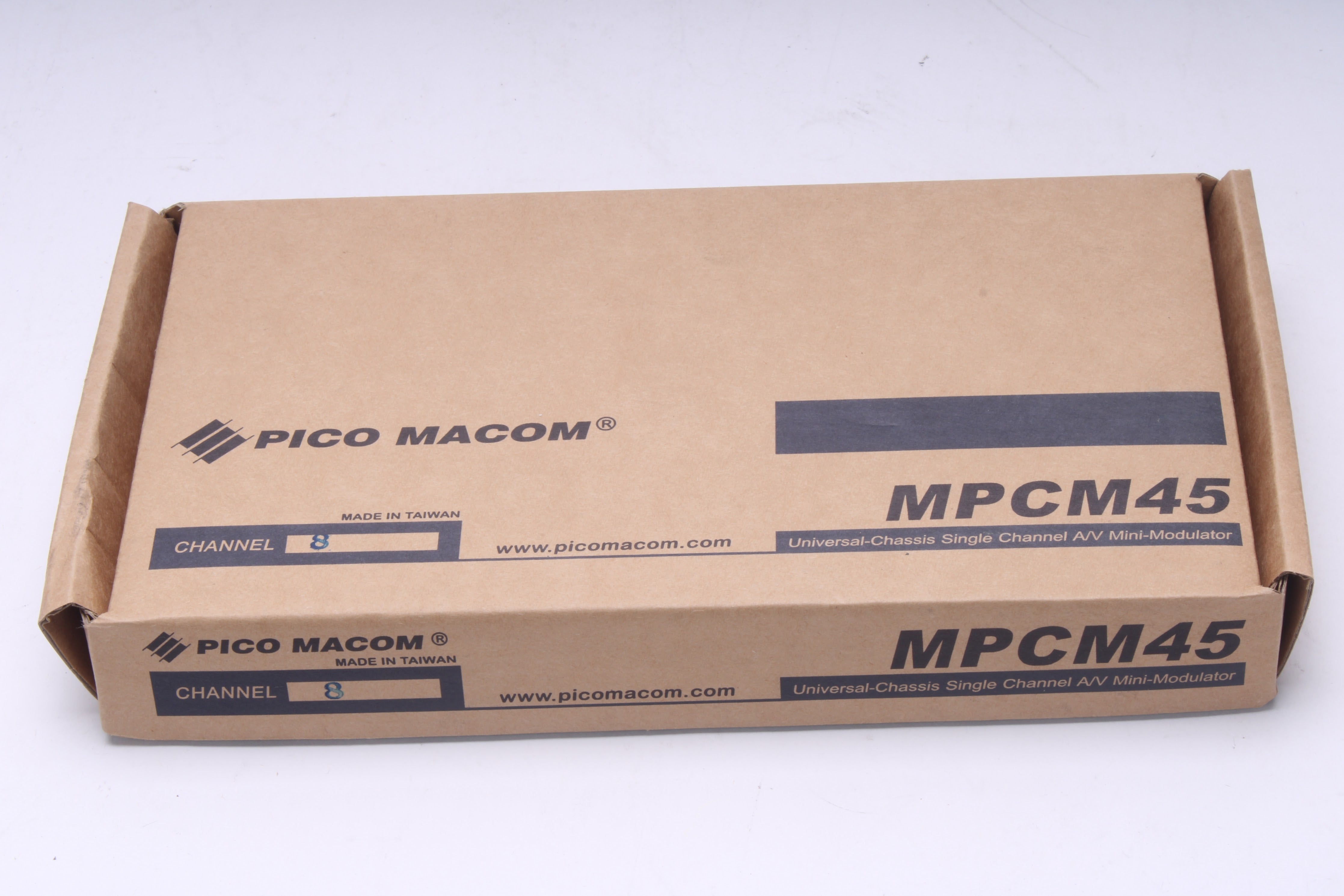 Mini Modulator Pico Macom MPCM45-8 Universal Chassis Single A/V Mini-Modulator Channe ...