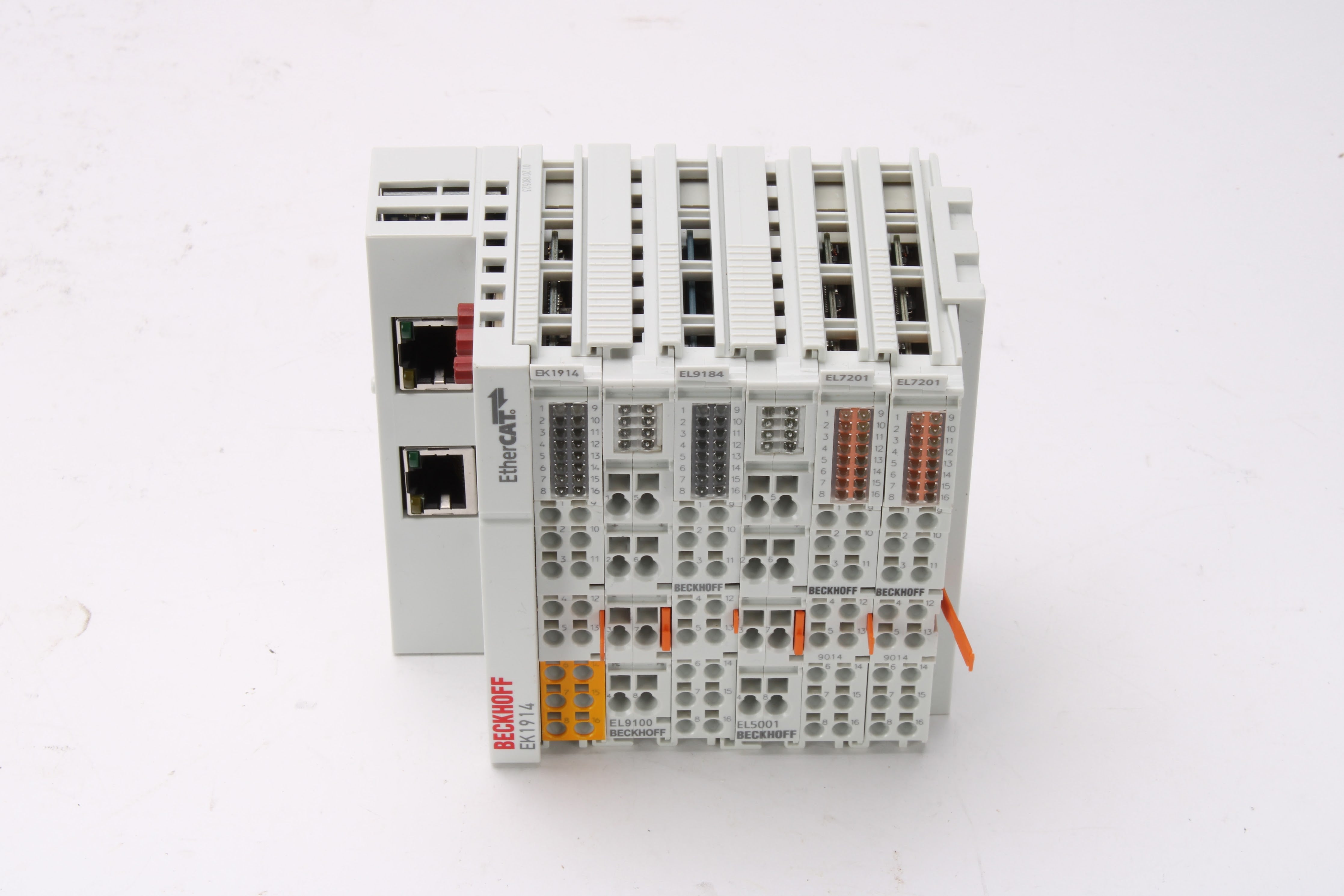 Beckhoff EK1914 EtherCAT Coupler W/ EL9100, EL9184, EL5001, 2x EL7201 ...