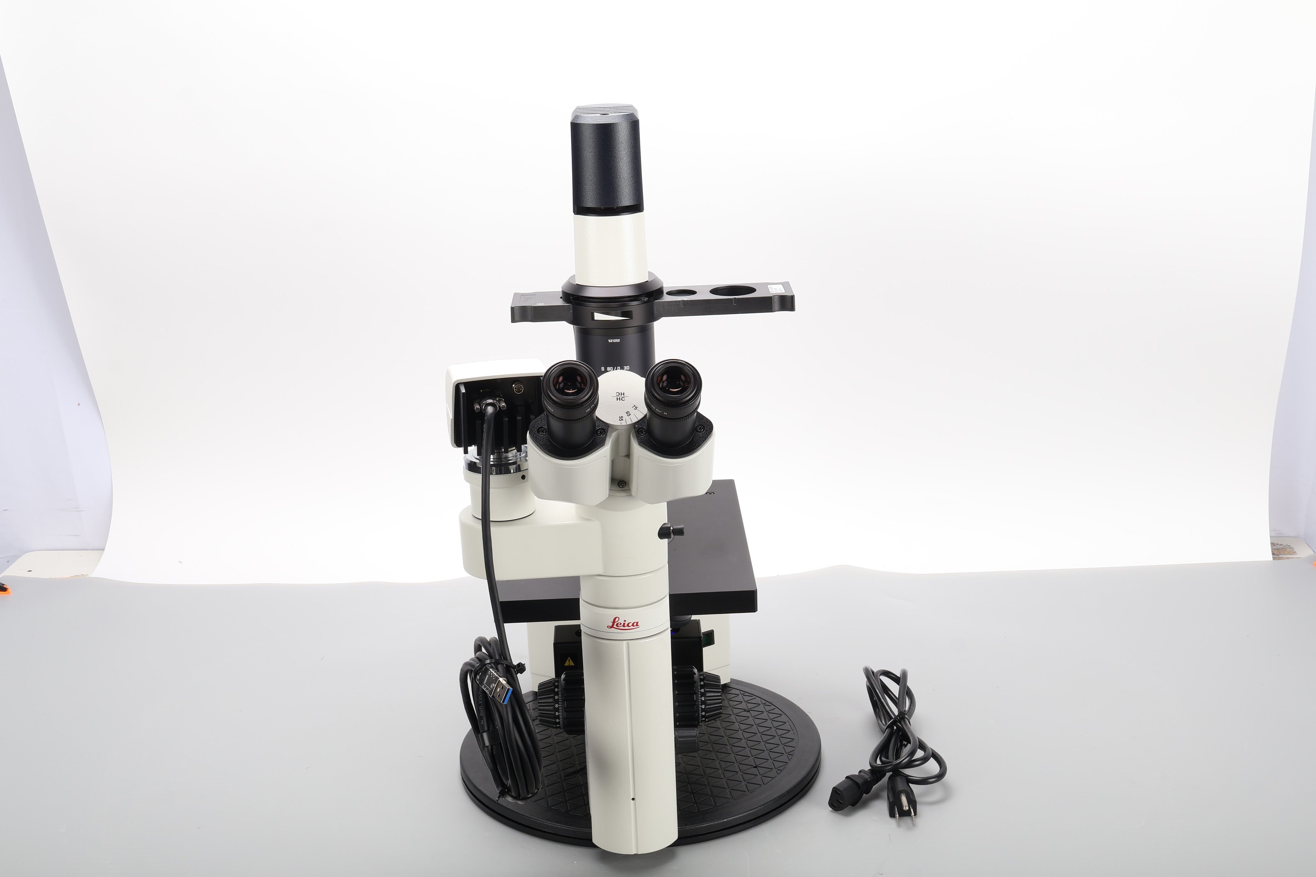 Leica DMIL LED Fluo Inverted Laboratory Microscope W/ 2x 507802 Eyepie ...