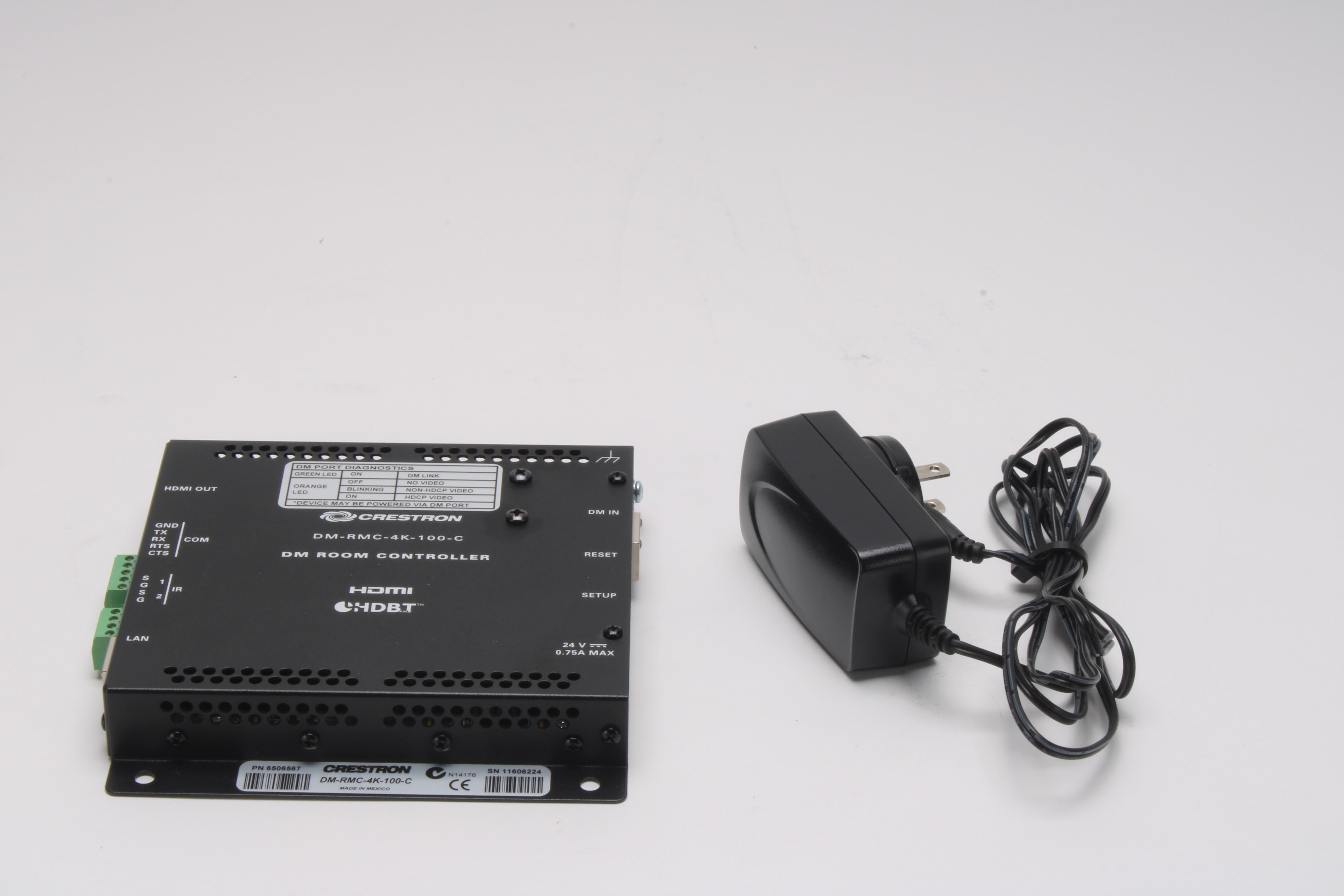 Rmc Controller Crestron DM-RMC-4K-100-C Room Controller 6506567 With Power Supply ...