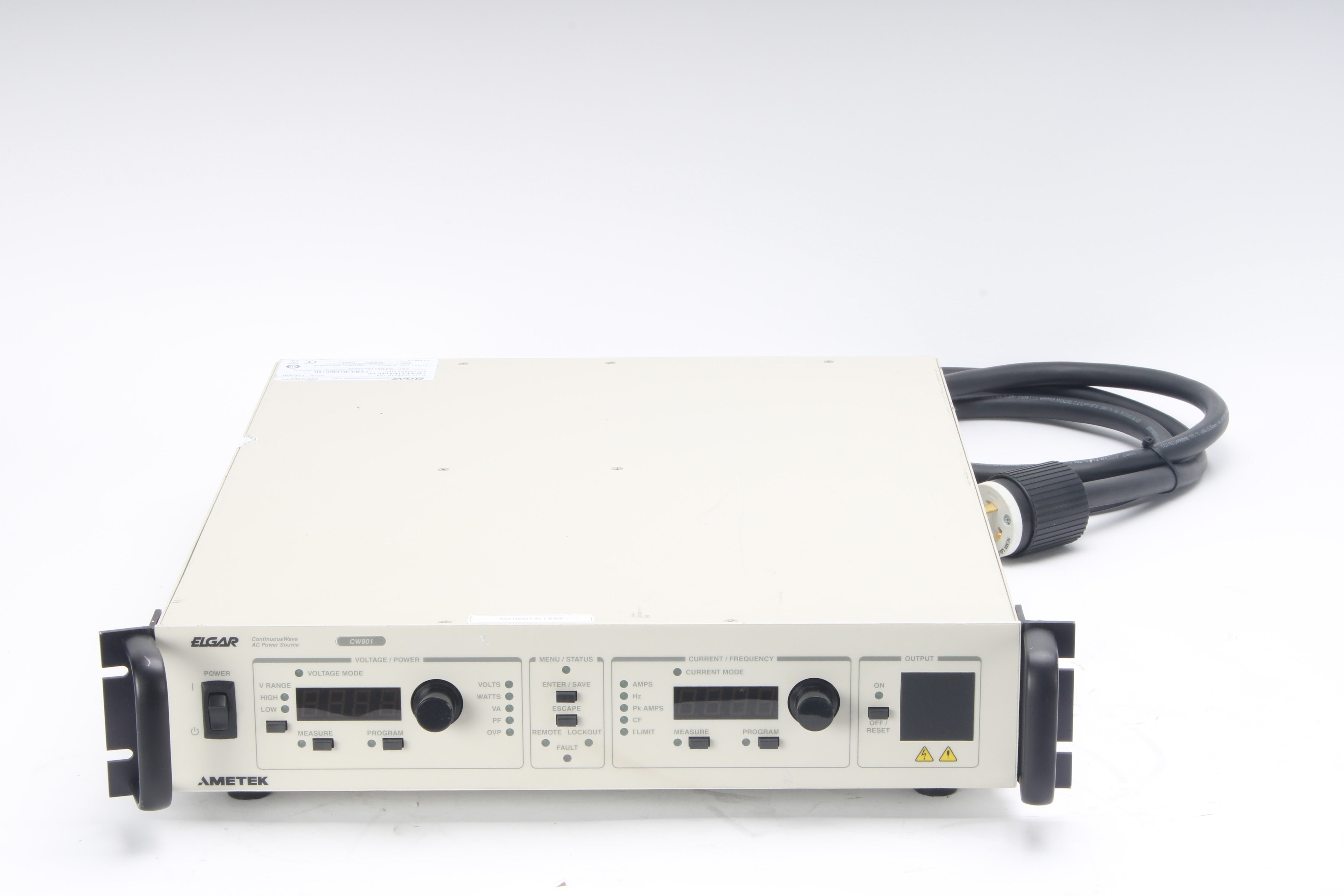 Programmable Ac Power Source Ametek CW801P-108 ContinuousWave Programmable AC Power Source - AS IS ...
