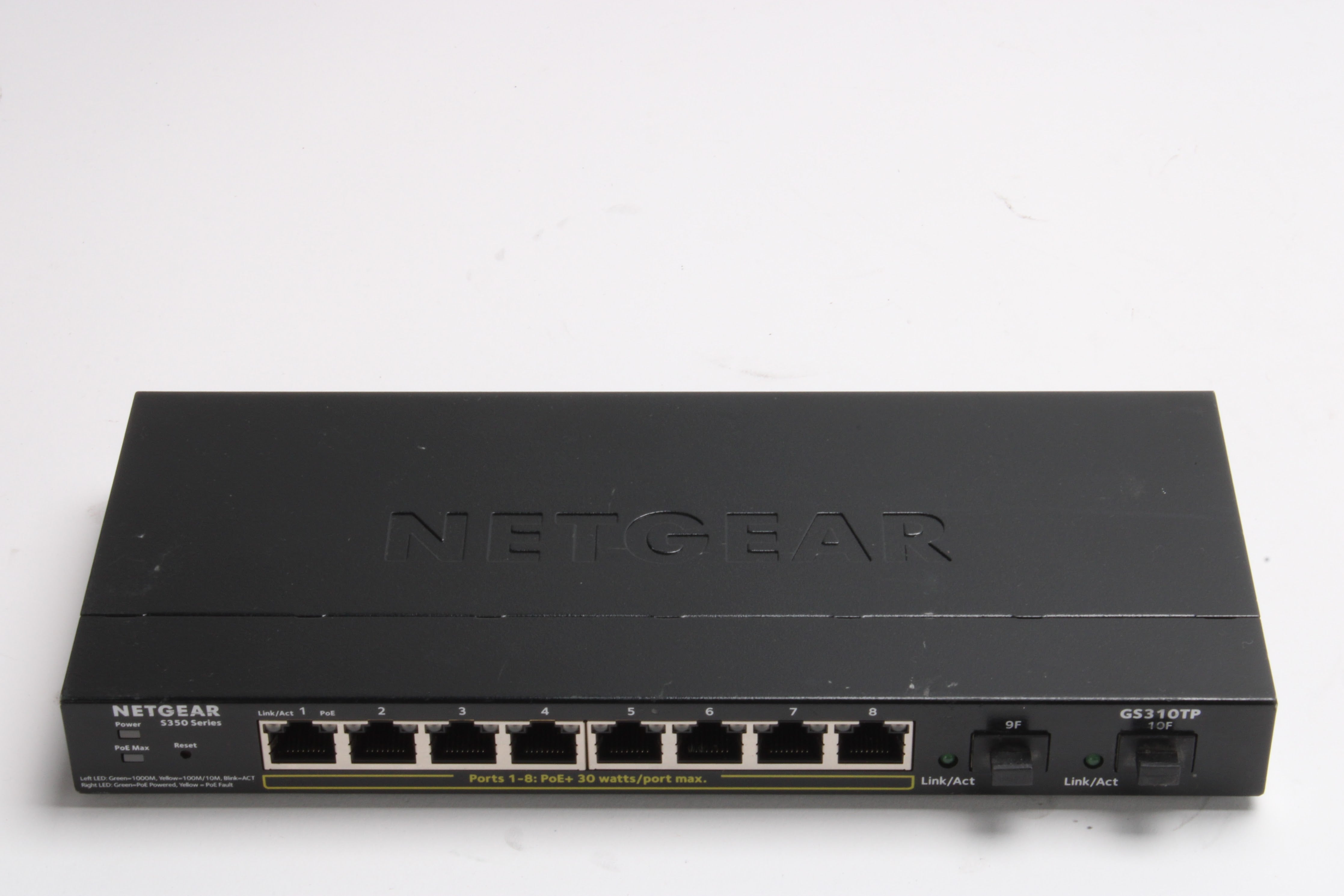 Netgear GS310TP 8-Port Gigabit PoE+ Ethernet Smart Managed Pro Switch ...