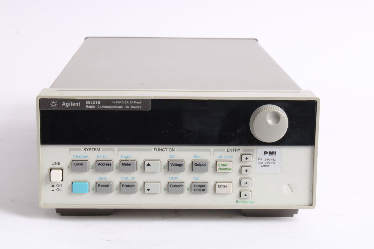 6631b Agilent Keysight 66321B Mobile Communications DC Source 0.15V, 0-3A, 5 ...