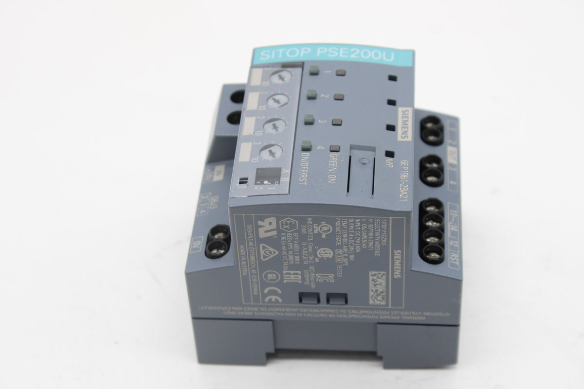 Selectivity Module Reset Siemens 6EP1961-2BA21 SITOP PSE200U Selectivity Module – NTC Tech