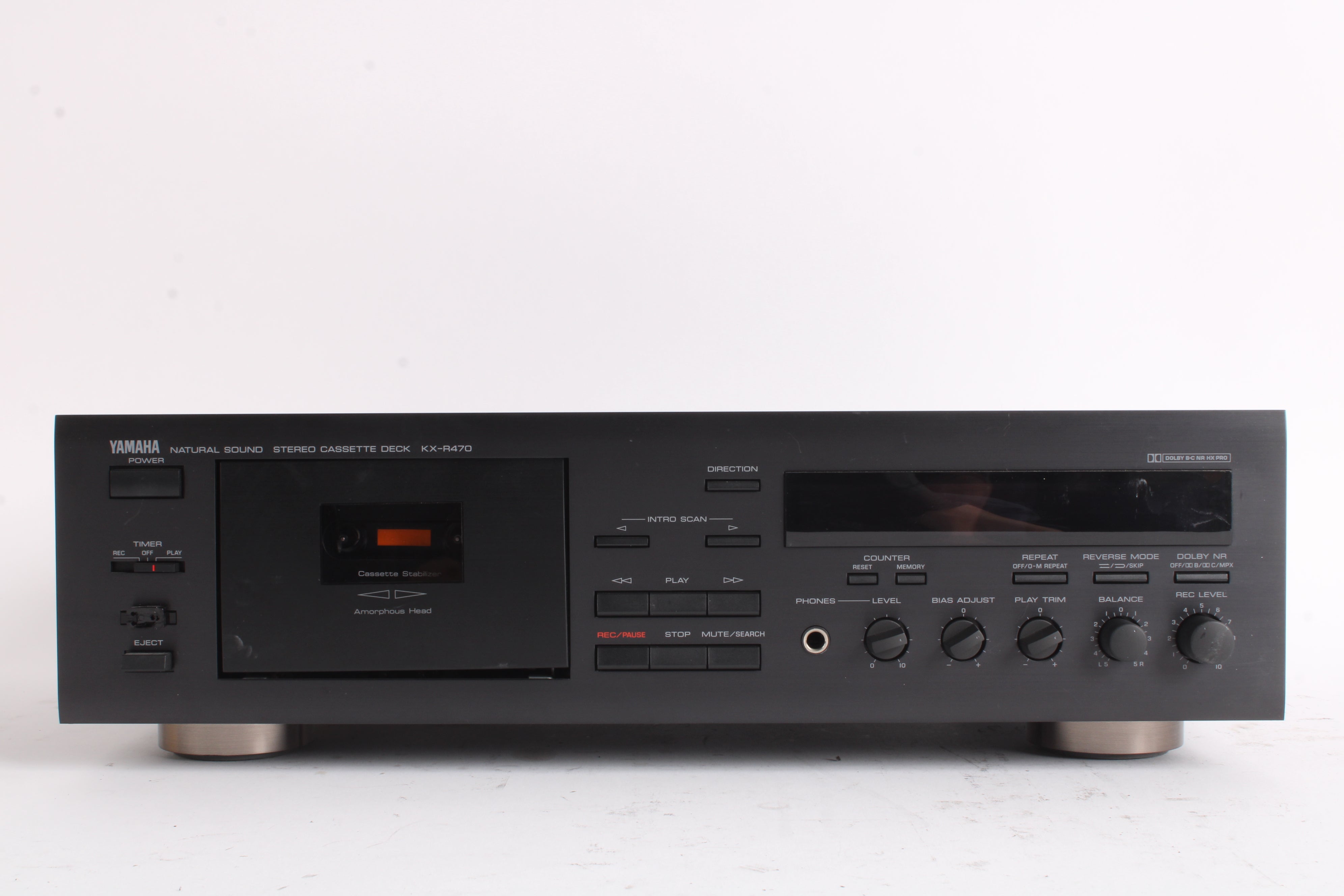Yamaha KX-R470 Natural Sound Stereo Cassette Deck - Analog Audio