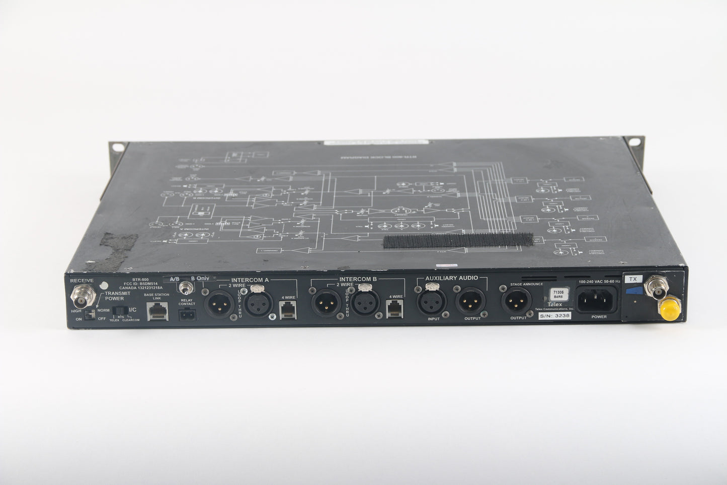 RadioCom BTR-800 Professional Wireless Intercom Base Station System ...