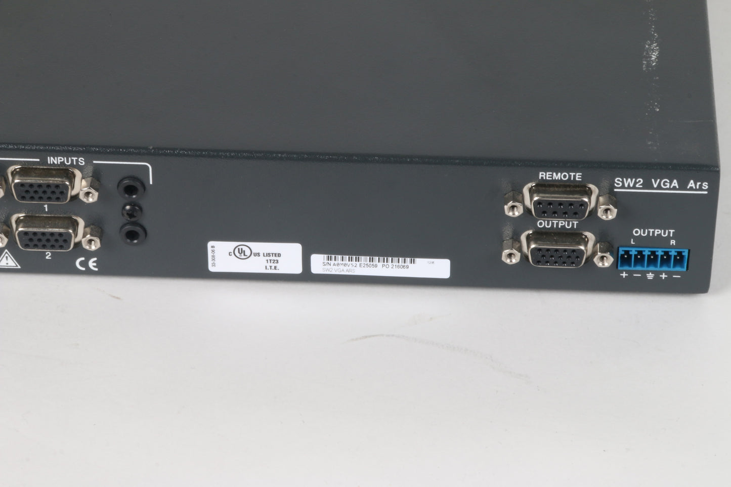 Extron SW2 VGA Ars 2 Inputs 1 Output Audio VGA Stereo Audio Switchers ...