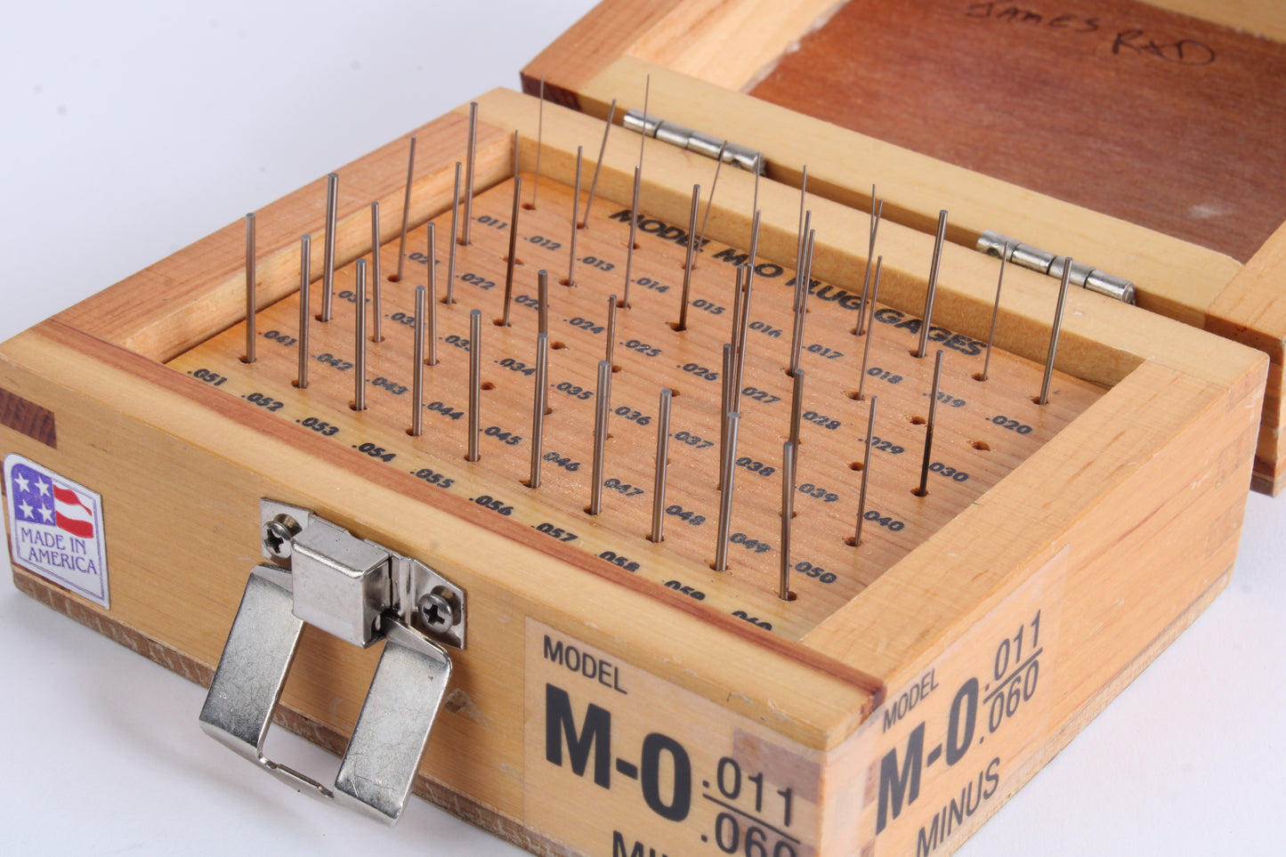 Meyer Gage Makers Model MO .011/.060 Minus Plug Gauge Set