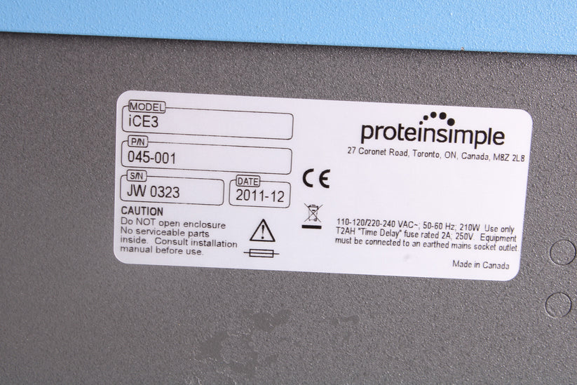 ProteinSimple iCE3 Protein Analyzer w/ cIEF MicroInjector Next Autosam ...