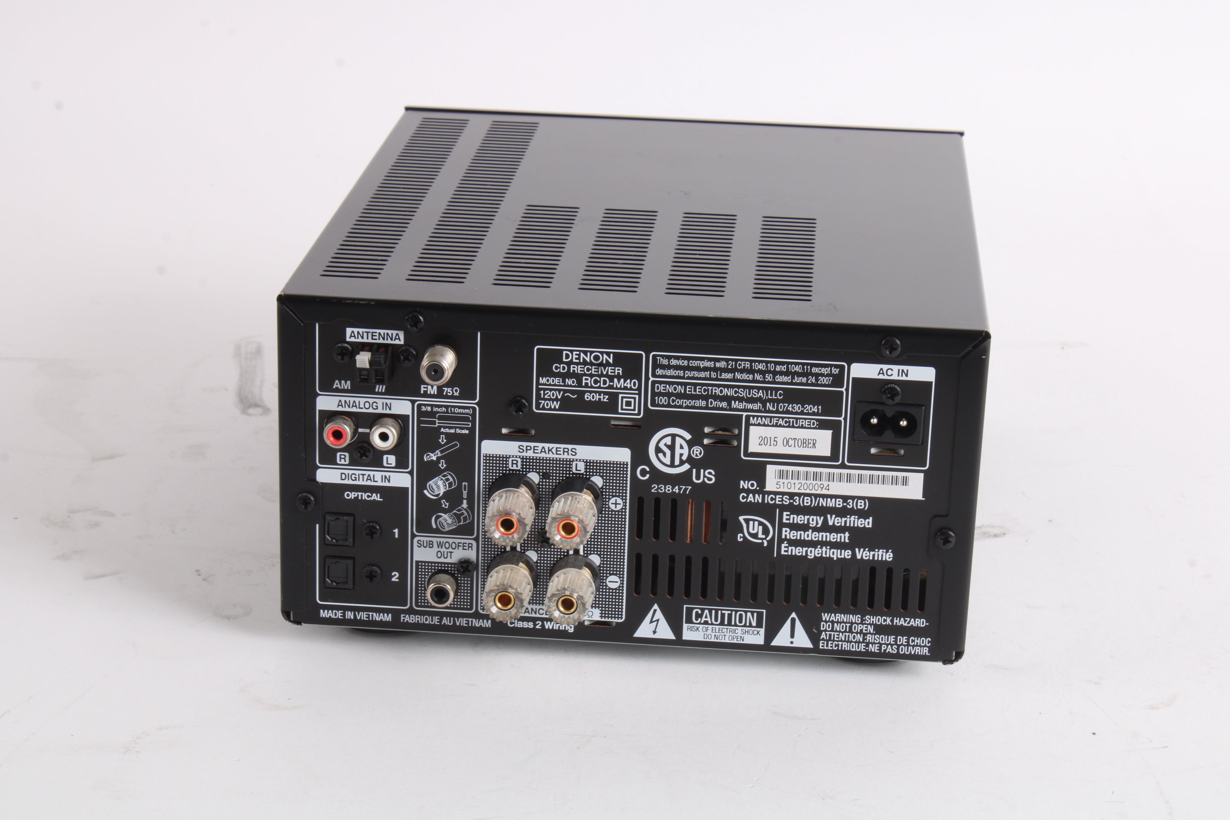 Denon RCD-M40 CD Stereo Receiver System – NTC Tech