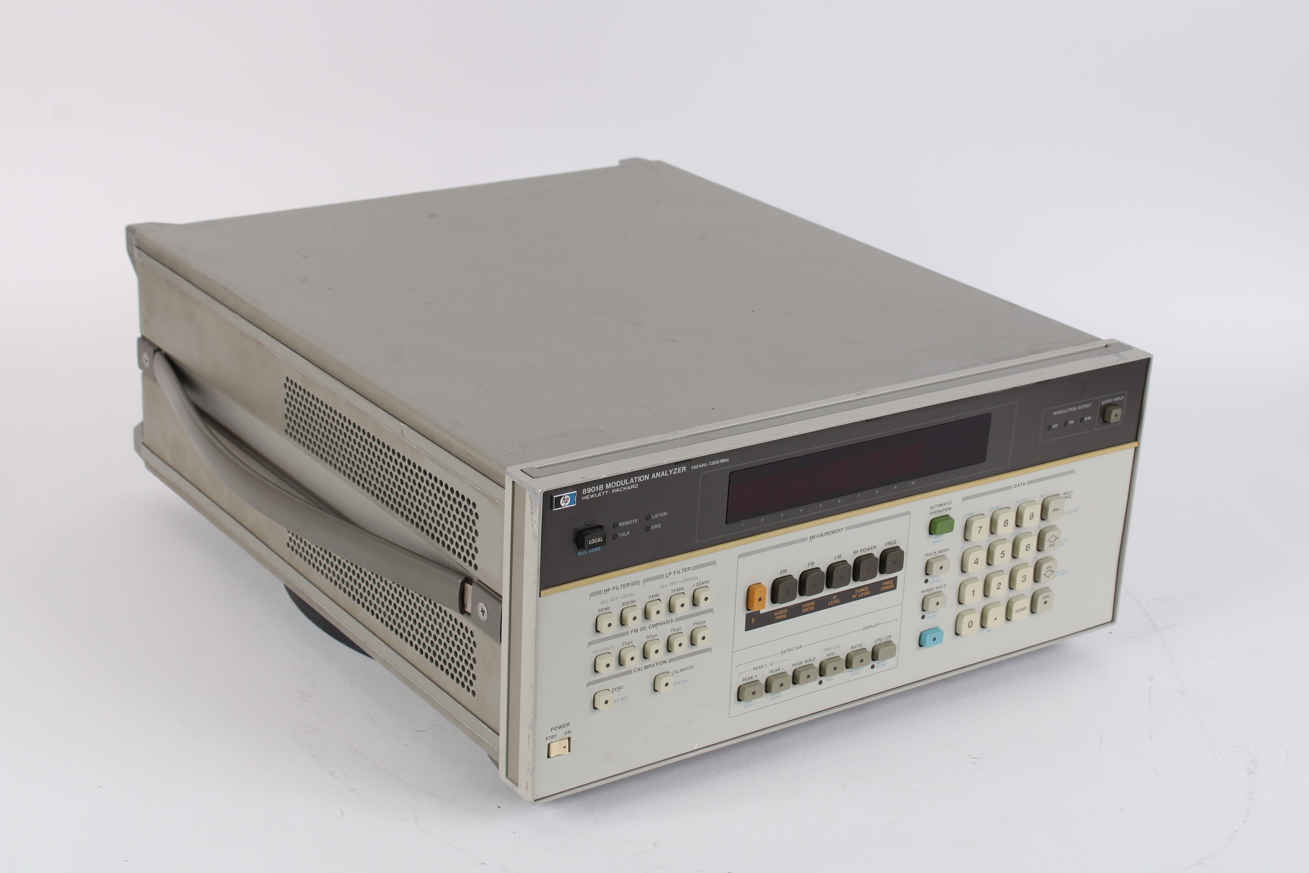 Modulation Analyzer HP Agilent Keysight 8901B Modulation Analyzer Opt 001, 150 kHz - 1.3 G ...