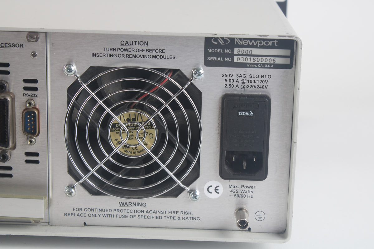 Newport Rake Torque Controller Newport 8000 Modular Controller W/ Processor and Newport 8510D Laser D ...