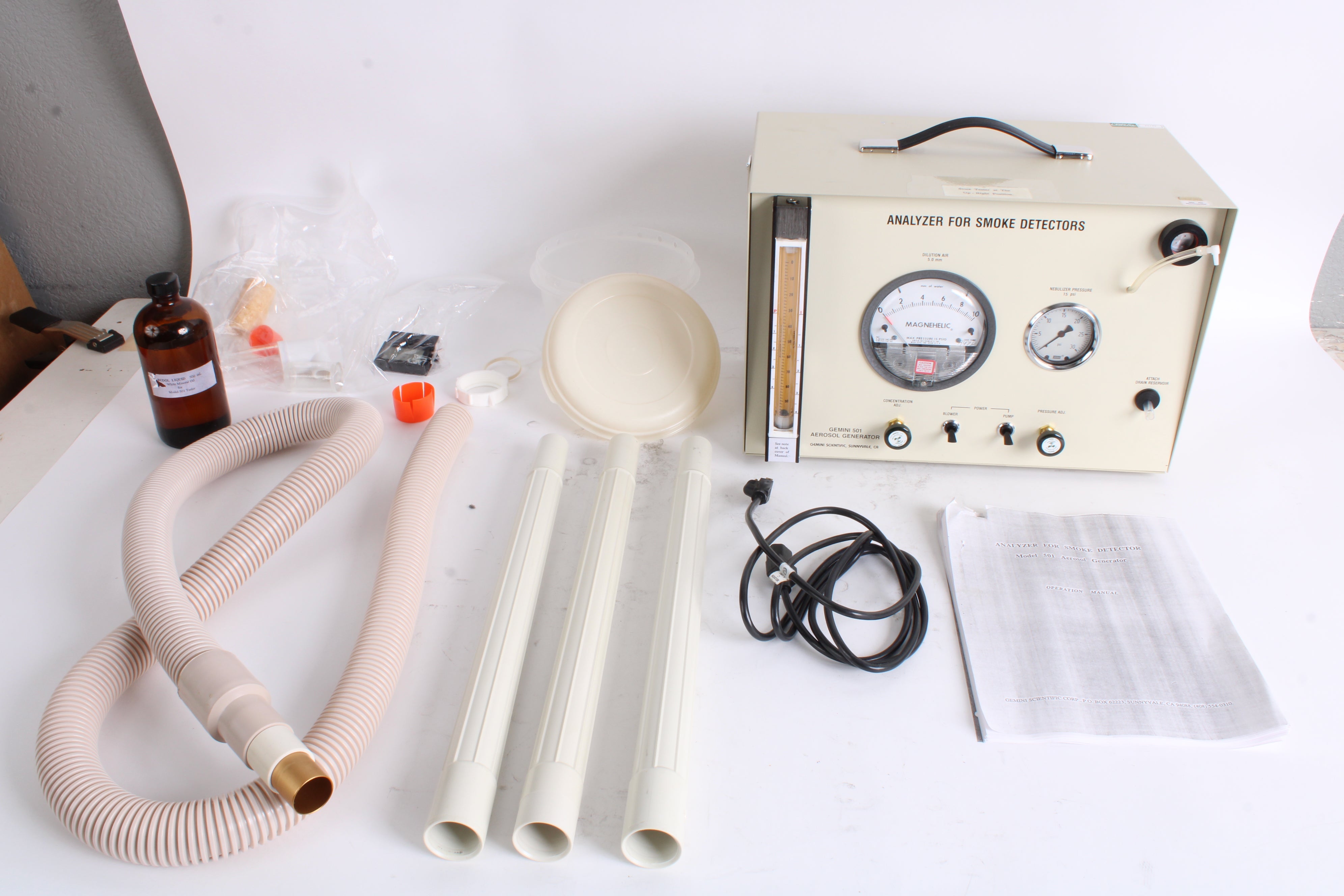 Gmini Science Gemini Scientific 501 Aerosol Generator Analyzer for Smoke Detector W ...