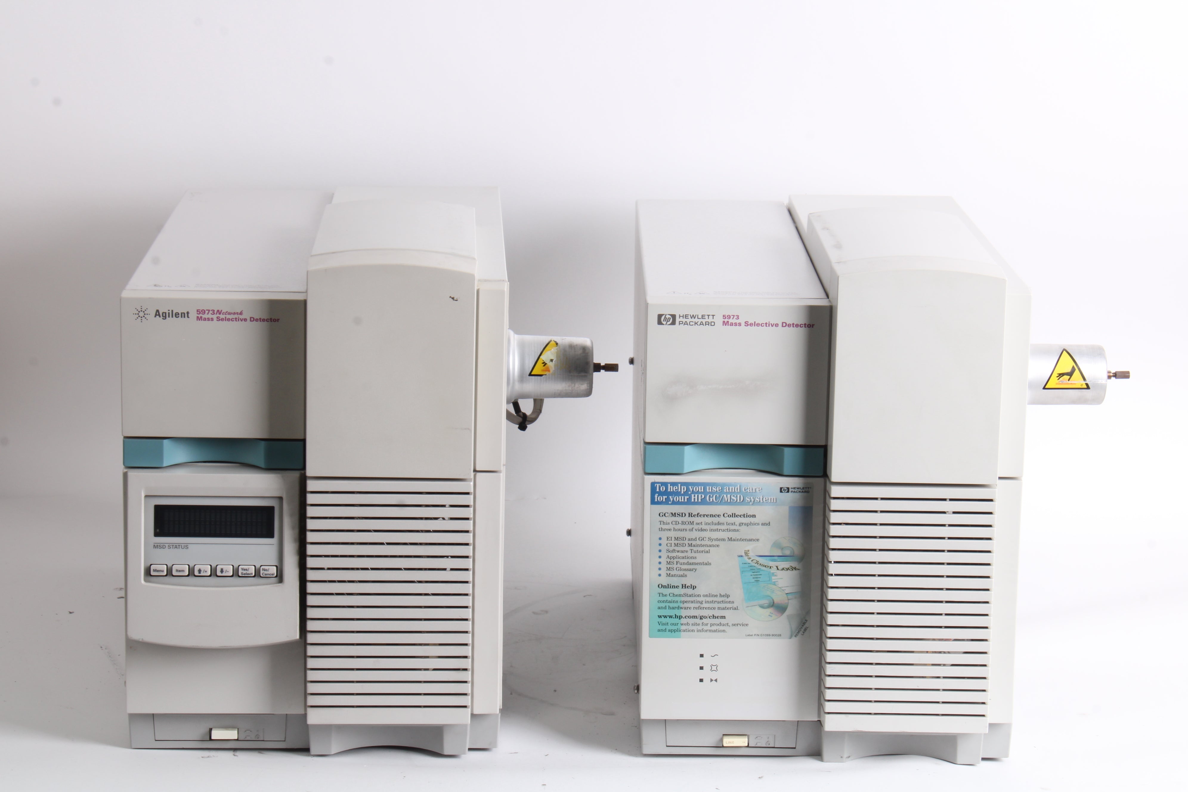 Agilent HP 5973 & 5973N Network Mass Selective Detector MSD LOT OF 2 ...