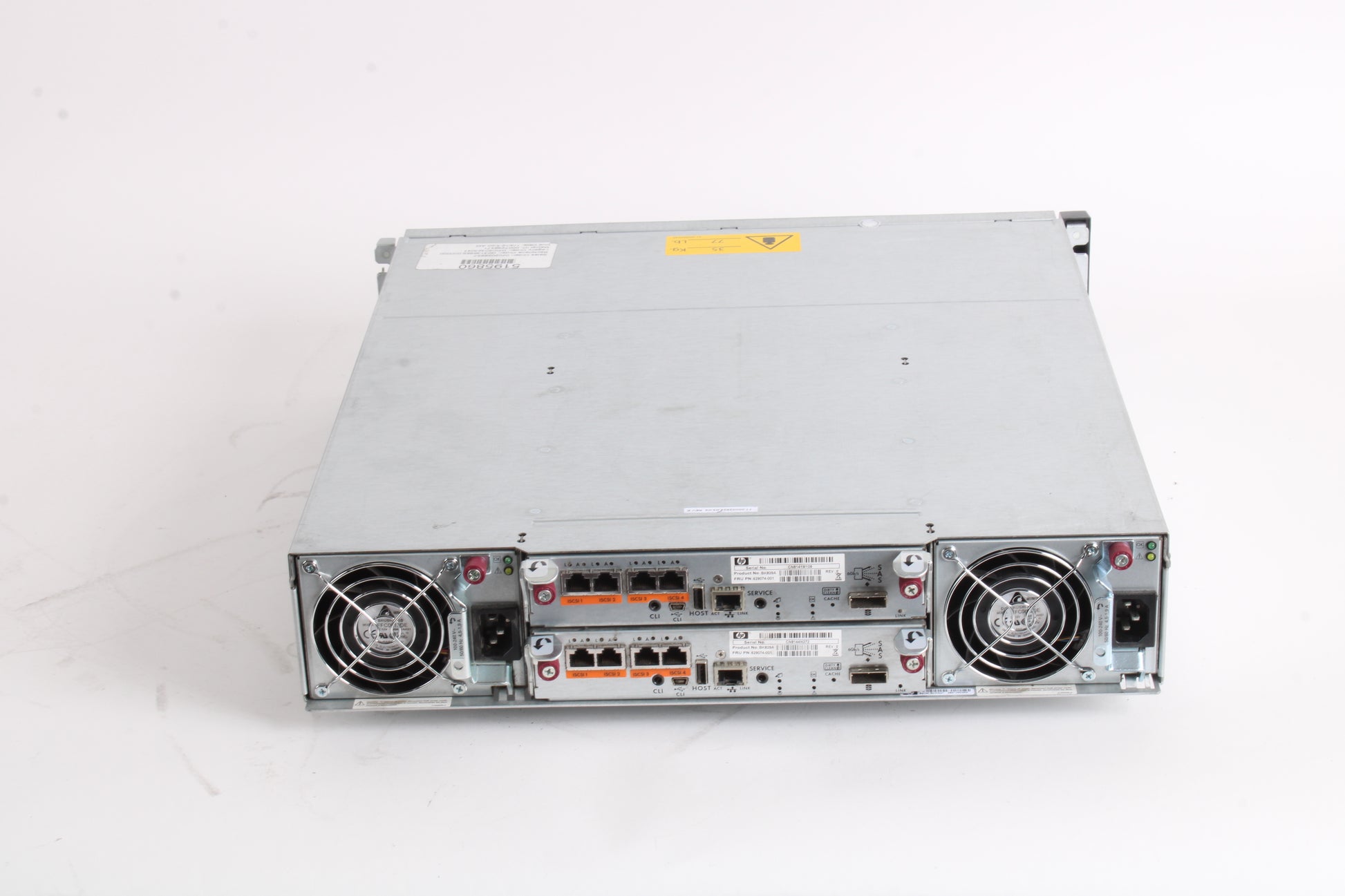 HP StorageWorks P2000 G3 iSCSI MSA Dual Controller SFF Disk Array W/ 2 ...