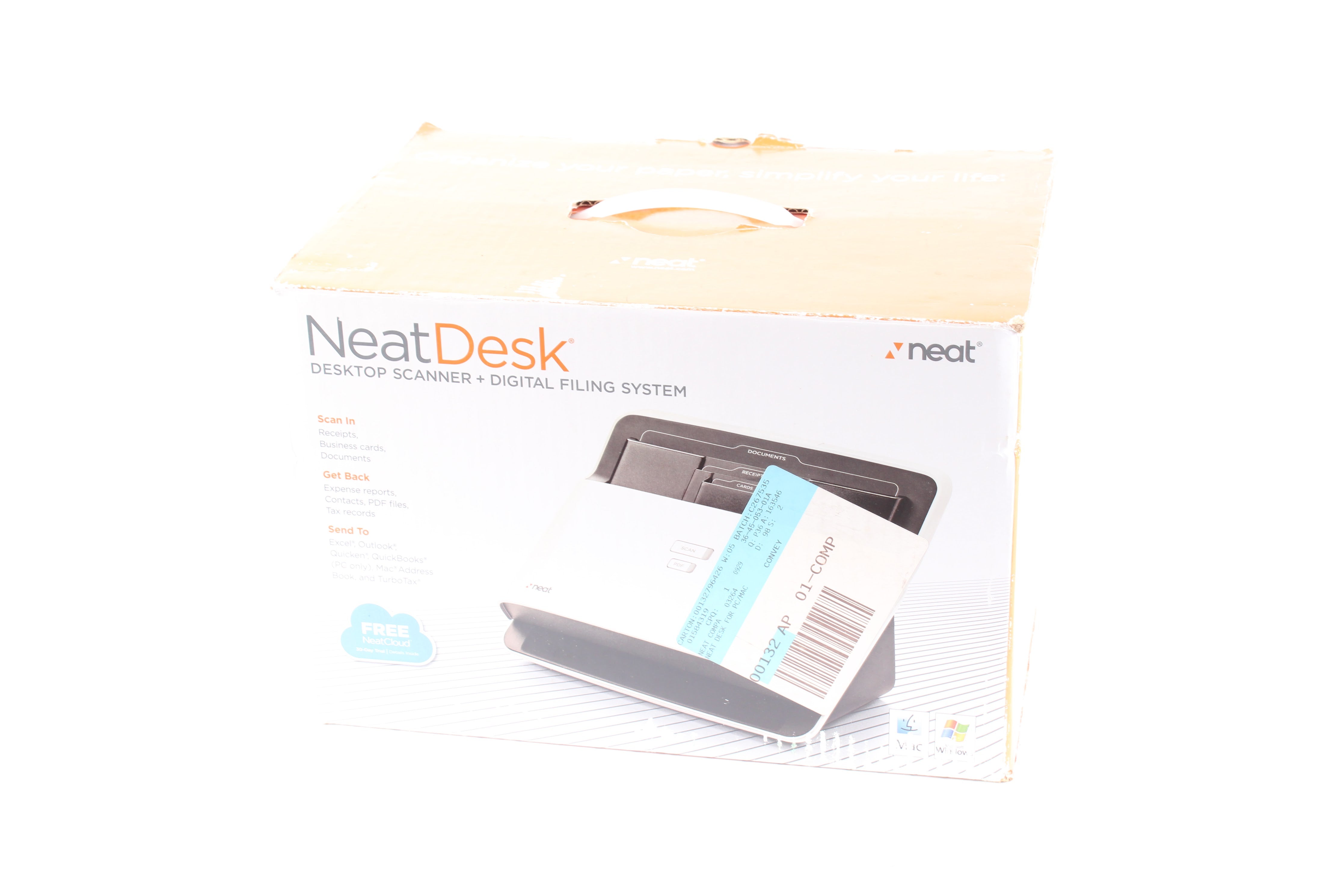 NeatDesk ND-1000 Desktop Document Scanner Digital Filing System W/ Acc ...