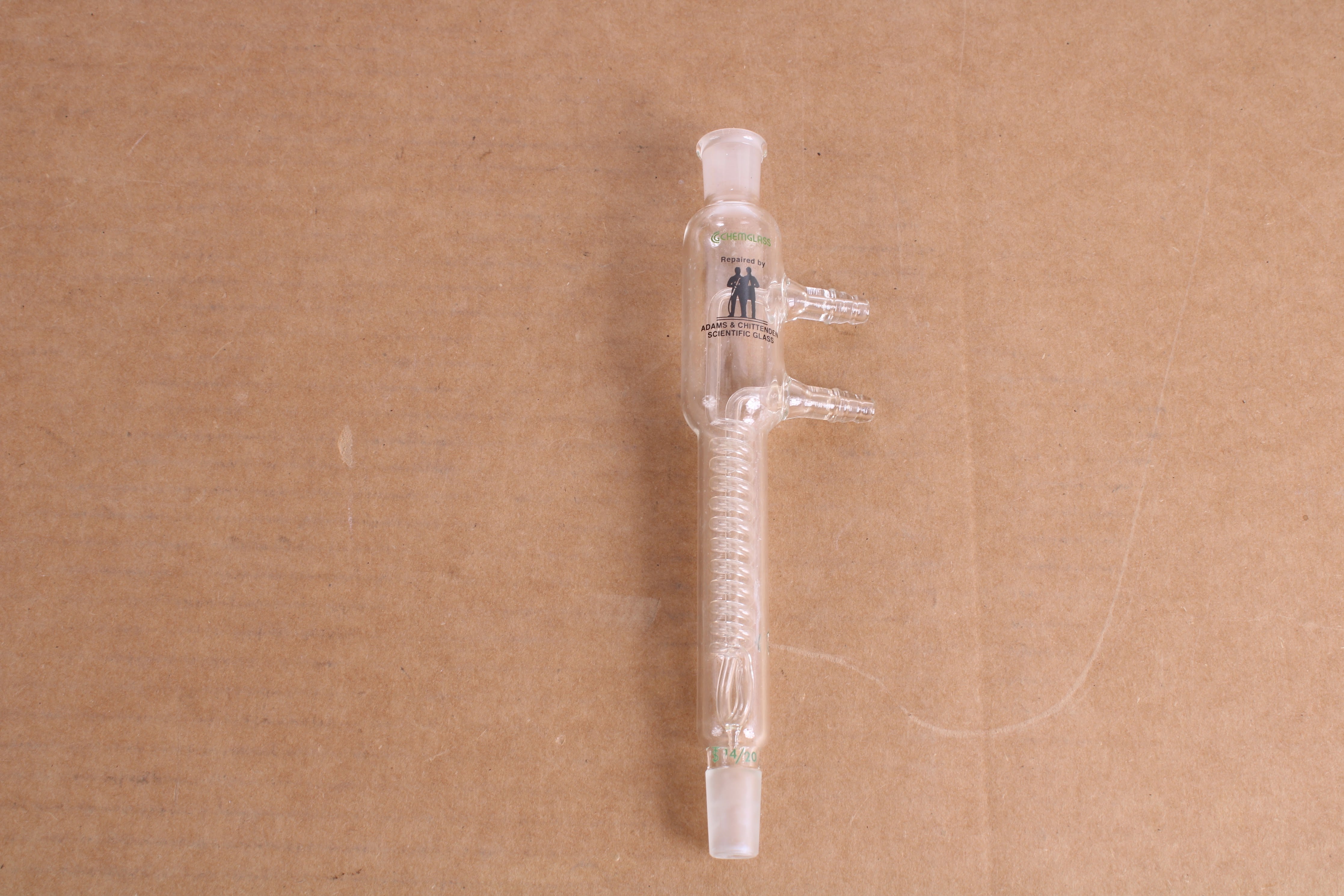 Chemglass Condenser, Reflux, 14/20 Joint, Style A, Jacket Length CG12